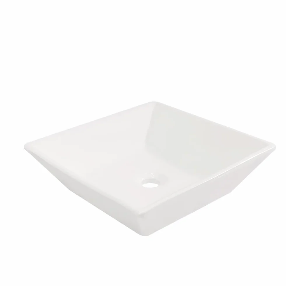 Umywalka Nablatowa Do Łazienki Umywalka Nablatowa Do Łazienki Nowoczesna Kwadratowa Ceramiczna Umywalka Nablatowa Do Łazienki Biała Ceramiczna Umywalka Do Łazienki Umywal