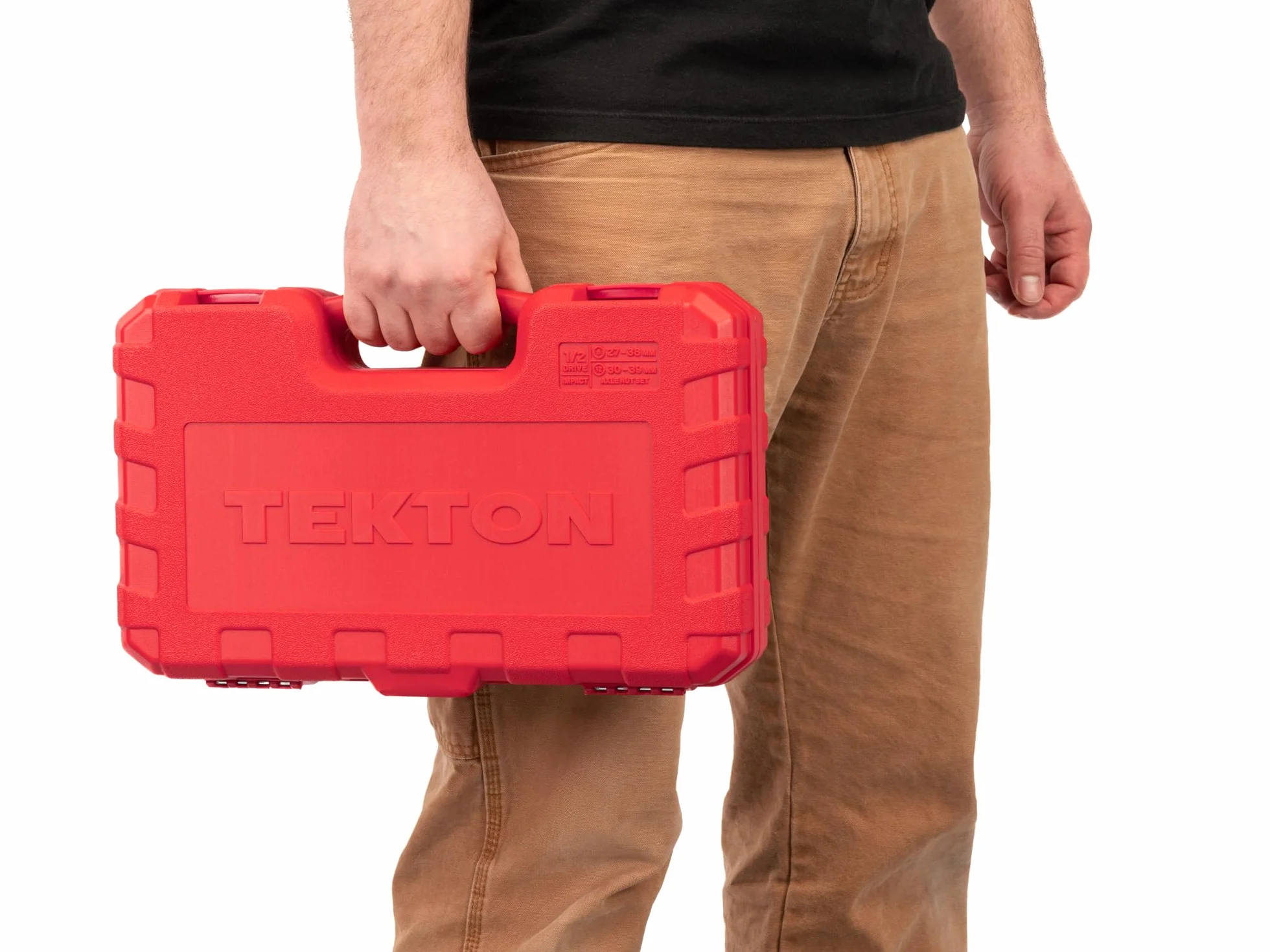 TEKTON 6-punktowy i 12-punktowy zestaw nasadek udarowych do napędu 1/2 cala z obudową, 14-częściowy (27-39 mm) | SID92341