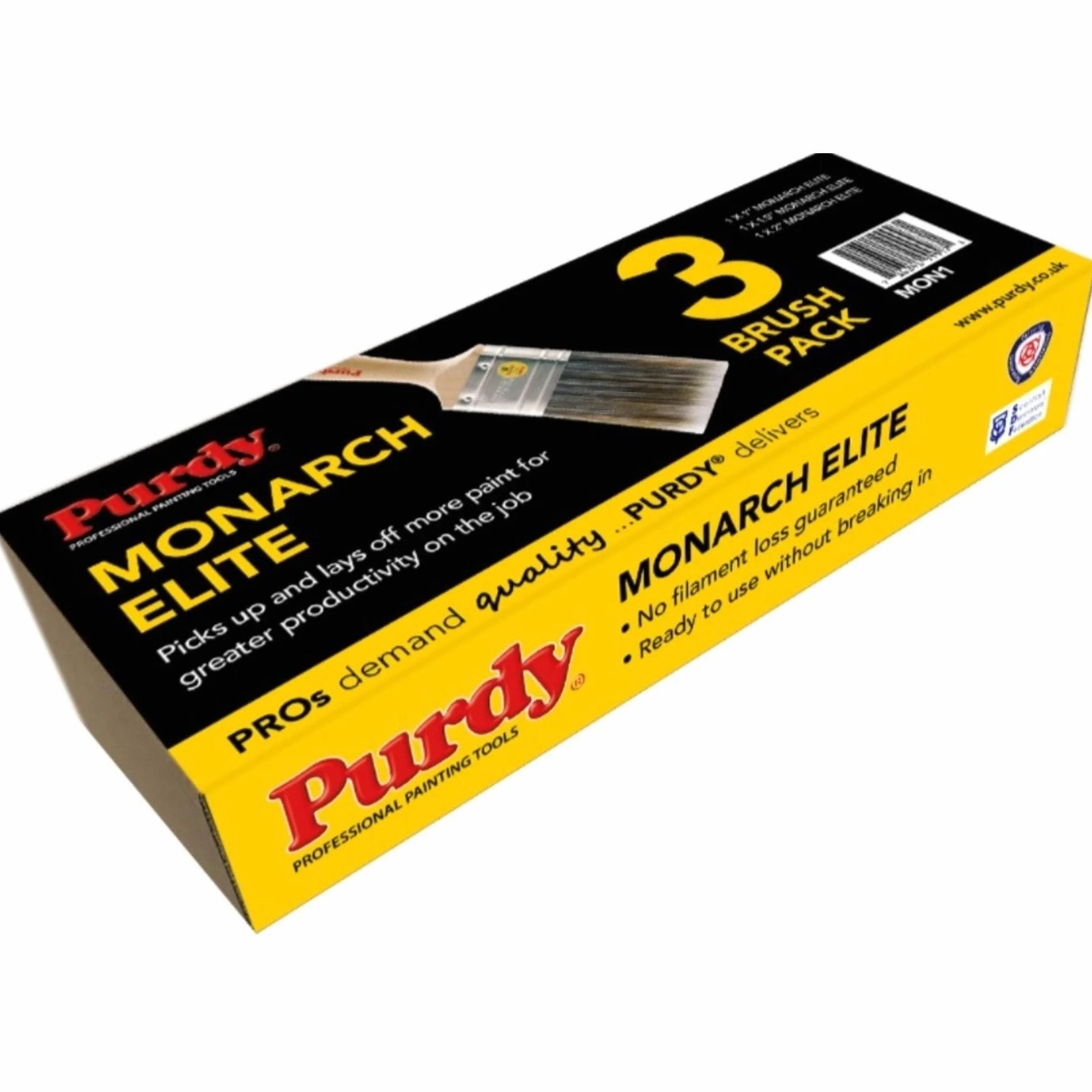Purdy Monarch Elite zestaw pędzli do malowania - 3 pędzle