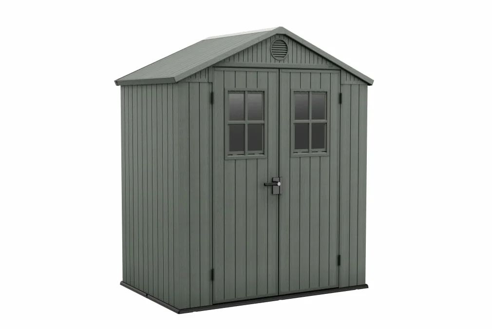 Keter Domek ogrodowy Darwin 6 x 4 2,2 m² 190 x 122 x 221 H cm szałwiowy