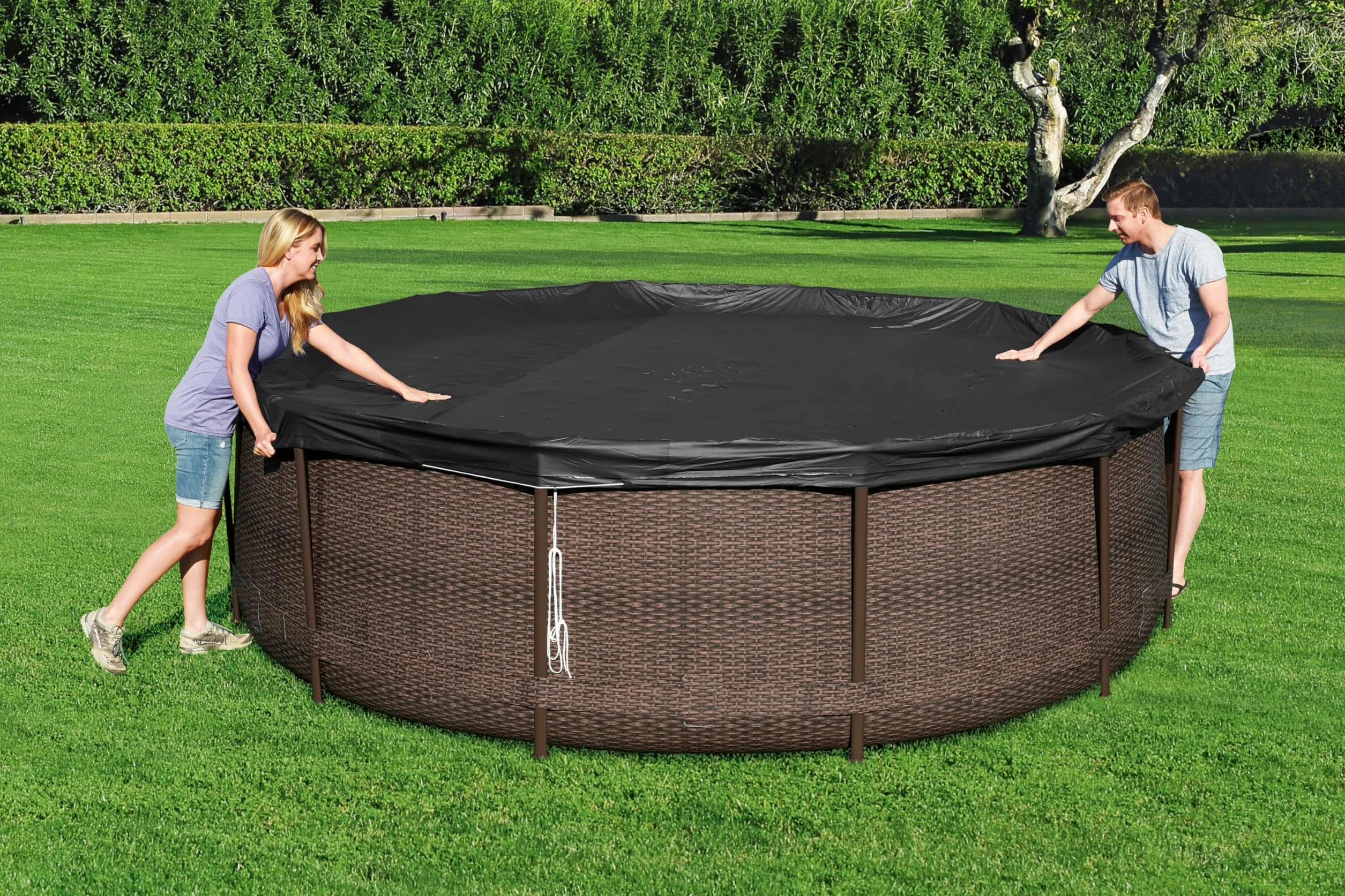 Pokrywa basenu Bestway Czarny Ø 370 cm