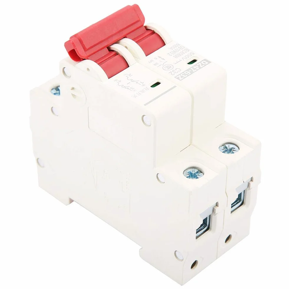 2P PV DC miniaturowy przerywacz 32A przerywacz MCB wyłącznik nadprądowy bezpieczeństwa DC 500V DZ47-63Z
