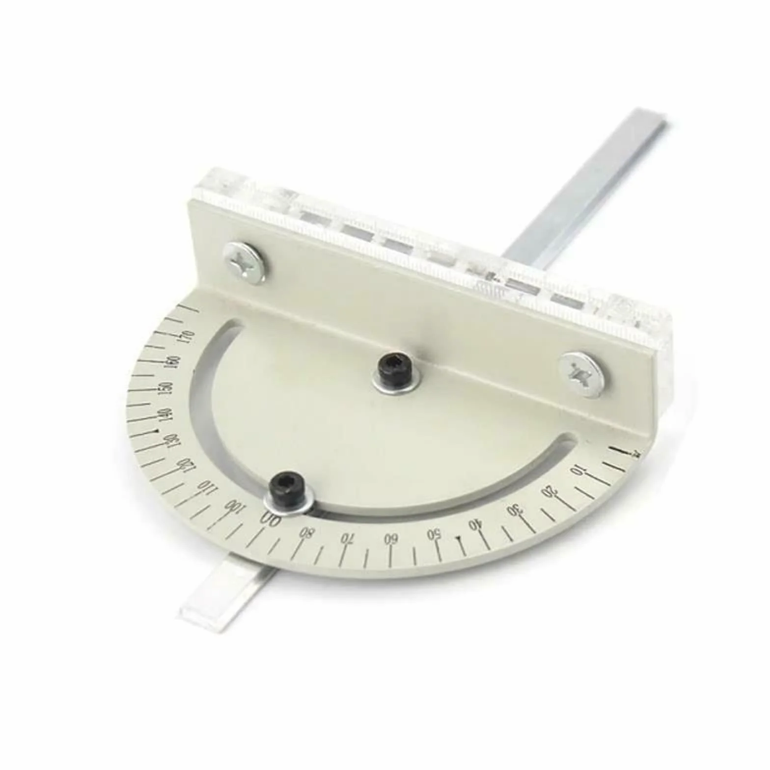 Miniaturowa piła stołowa Aluminiowa frezarka stołowa wkładka płyta ławki do obróbki drewna piła Mitre Gauge wsporniki przesuwne stół piła panelowa maszyny 240x200x6mm(B-Sliver)