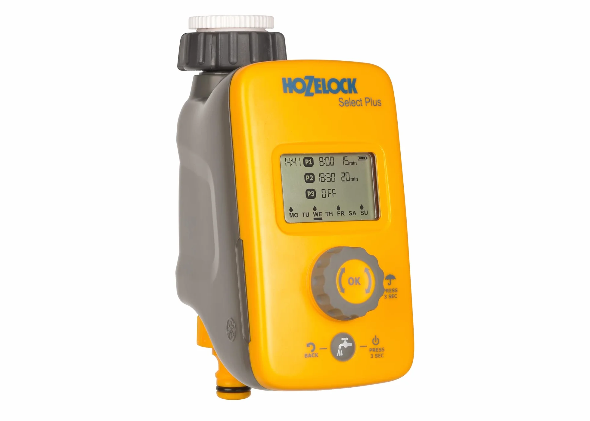 Hozelock Select Plus elektroniczny sterownik nawadniania żółty