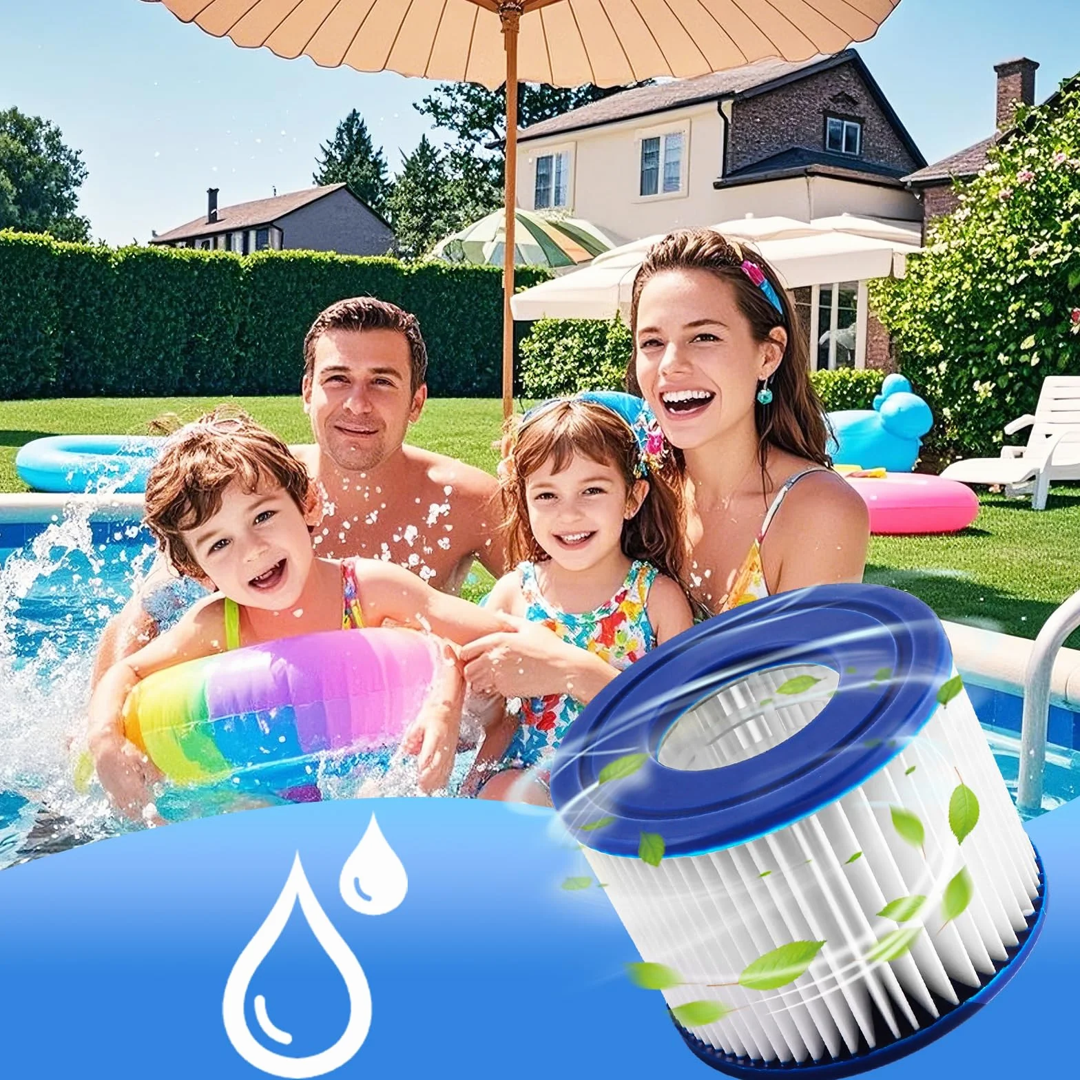 Filtry VI do basenu Bestway Lay-Z-Spa Miami Vegas Palm Springs Paryż Monaco wkłady filtrujące jacuzzi hydromasaż