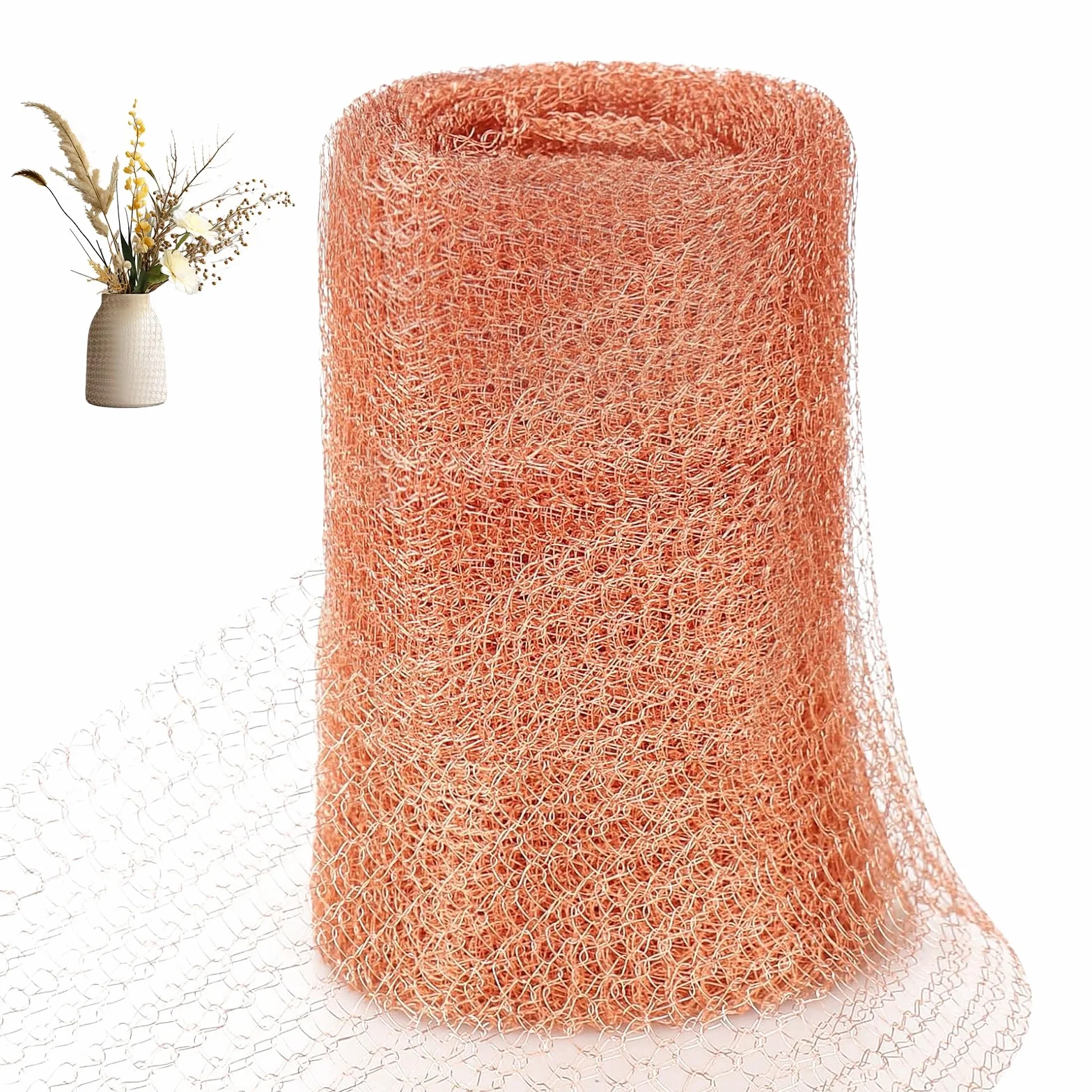 OFFCUP Siatka miedziana 127 mm x 6 m przeciw gryzoniom, ślimakom i owadom do ochrony ogrodu