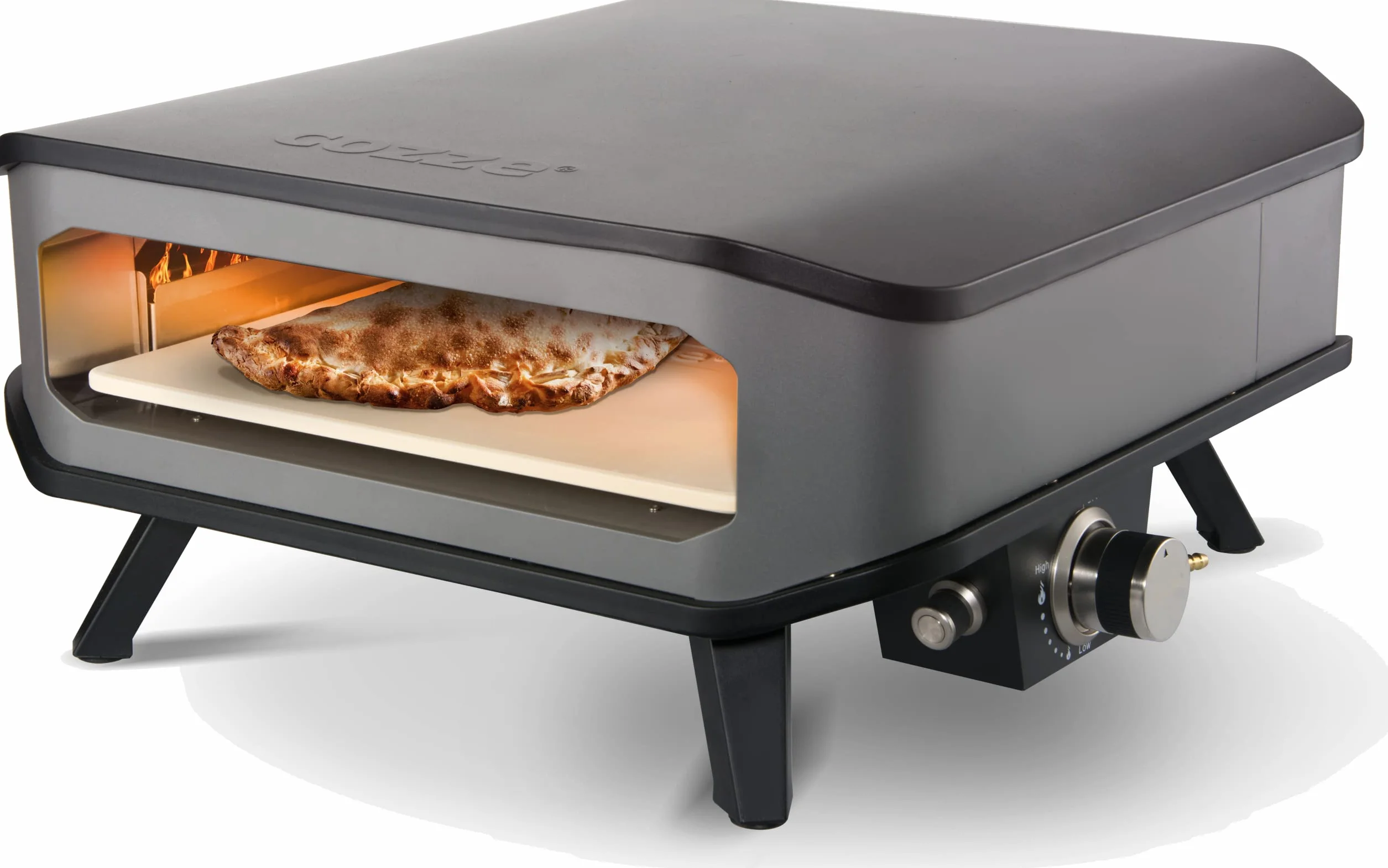 Millarco grill gazowy do pizzy XXL 17" 8 kW 400° 42,50 x 42,50 cm czarny