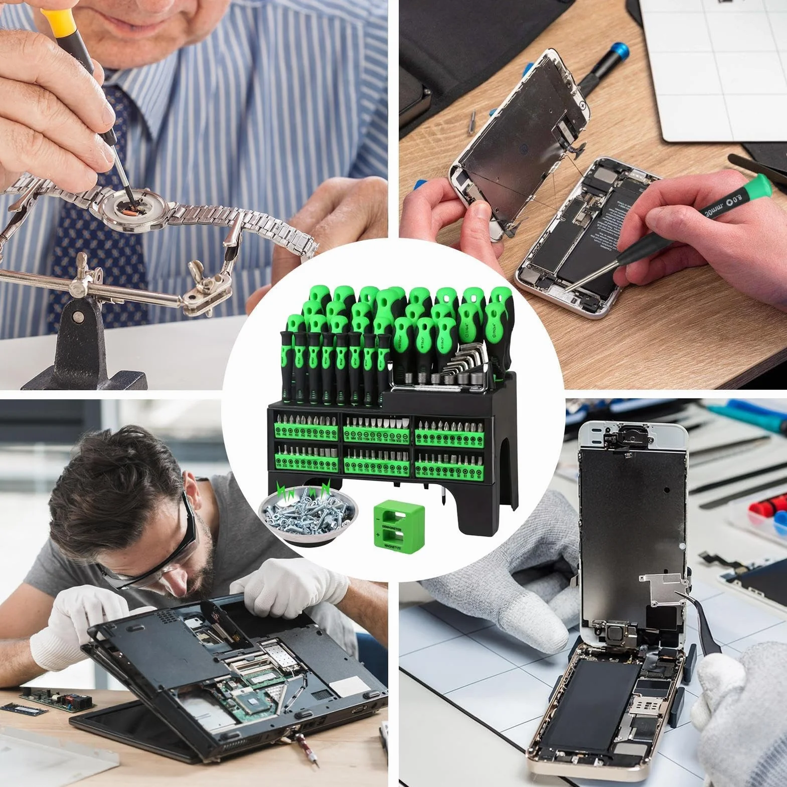 Zestaw Śrubokrętów Przeznaczony Do Ciężkich Zadań | Elektroniczny Zestaw Śrubokrętów Do Napraw Domowych Produkcji Przemysłowej Instalacji Elektrycznych i Napraw Dla Elektryków