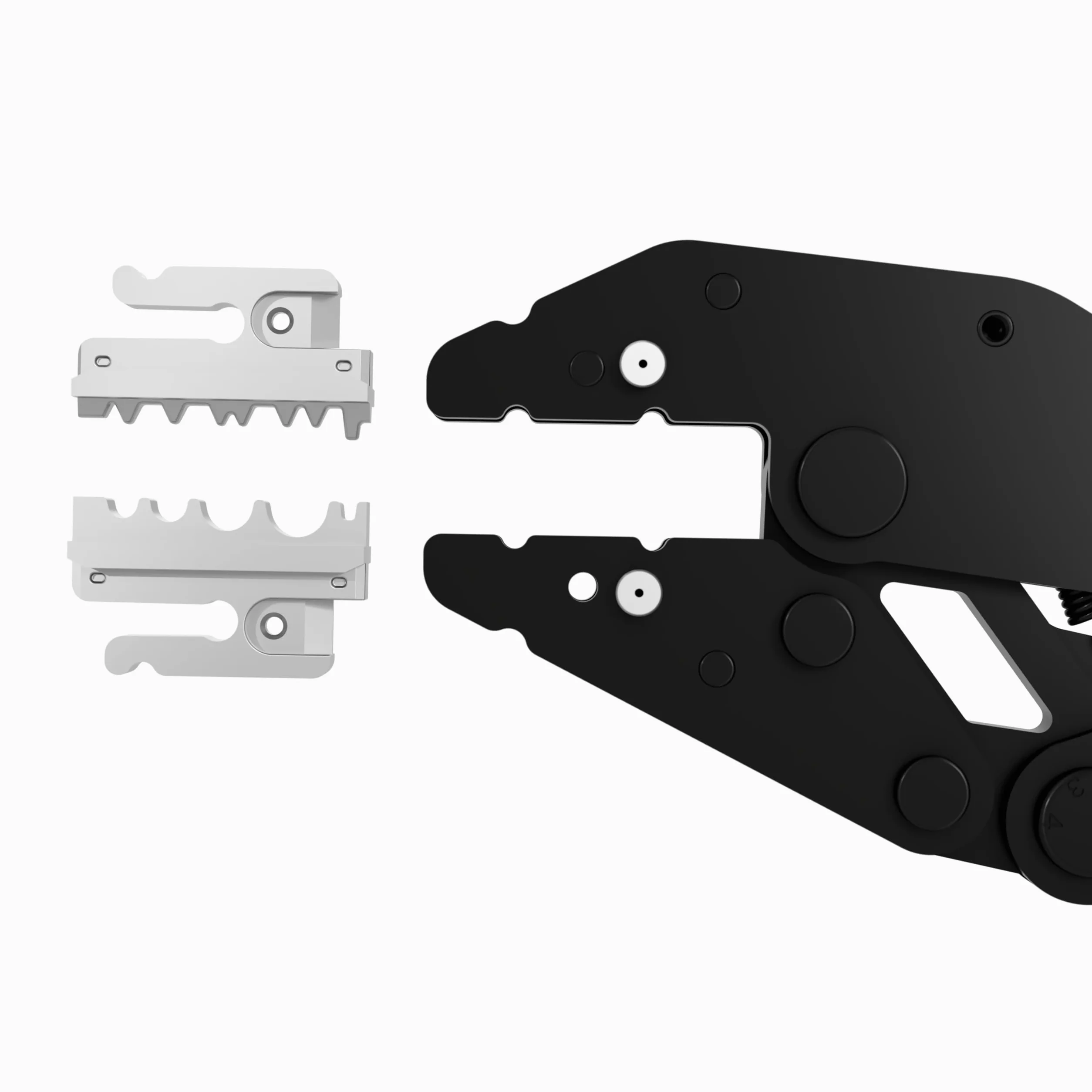WEICON TOOLS ERGO, Zaciskarka końcówek tulejkowych, ergonomiczna, z wymiennymi modułami, z mechanizmem zapadkowym, niebiesko-czerwona