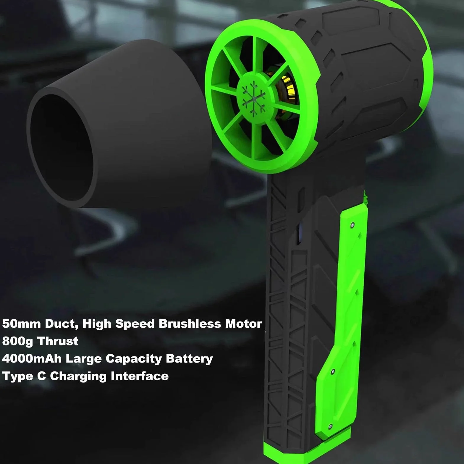 Jet Dry Blower Elektryczna Dmuchawa Powietrza 50 Mm Wentylator 4000 MAh Przemysłowy