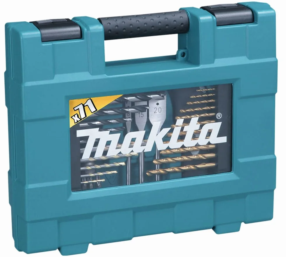Makita D-37144 Zestaw Wierteł i Bitów, Wielokolorowy, 127 mm/71 Elementów