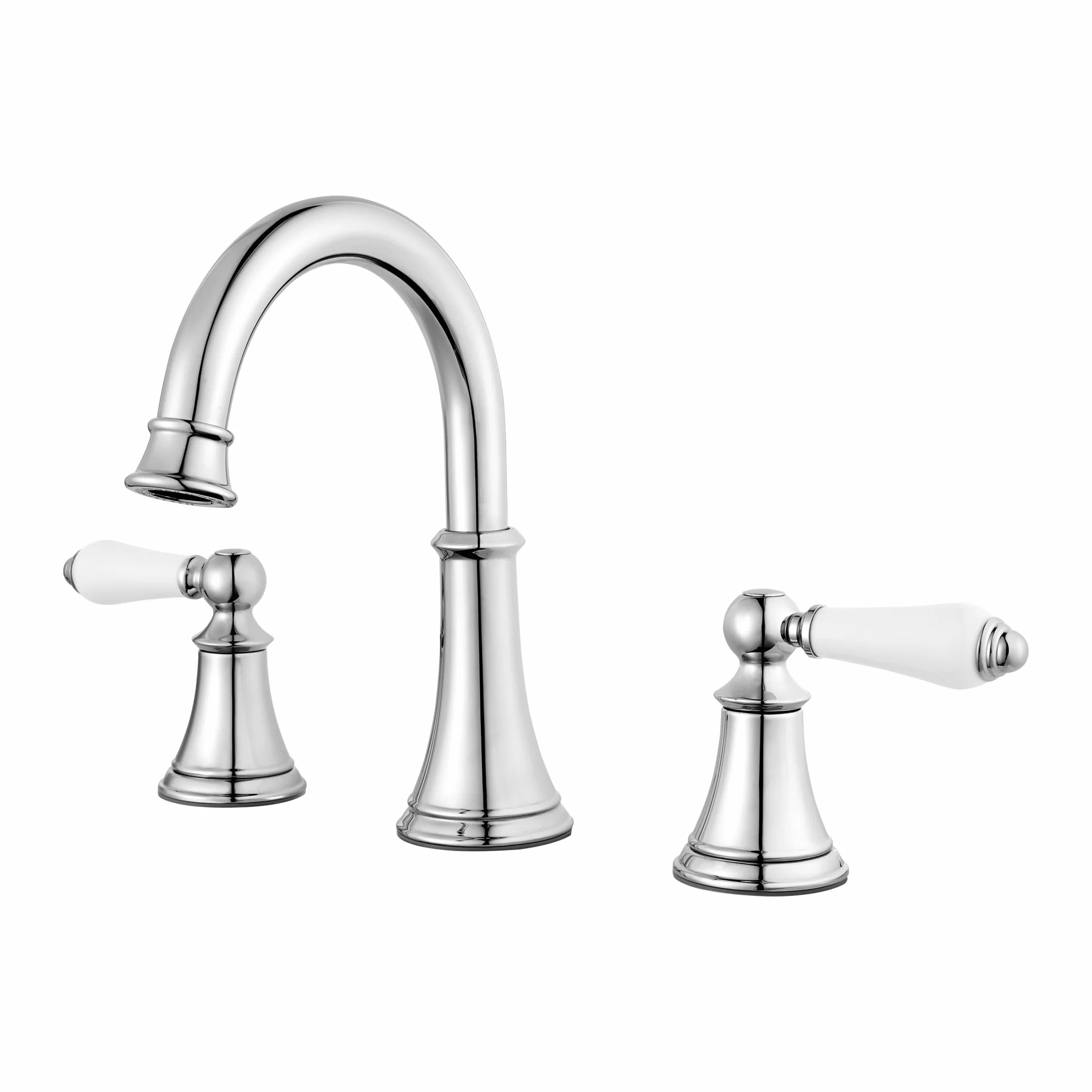 Pfister Courant LF049COPC bateria umywalkowa, 20 cm szeroka, z 2 uchwytami, 3-otworowa, polerowane chromowane wykończenie, LF049COPC