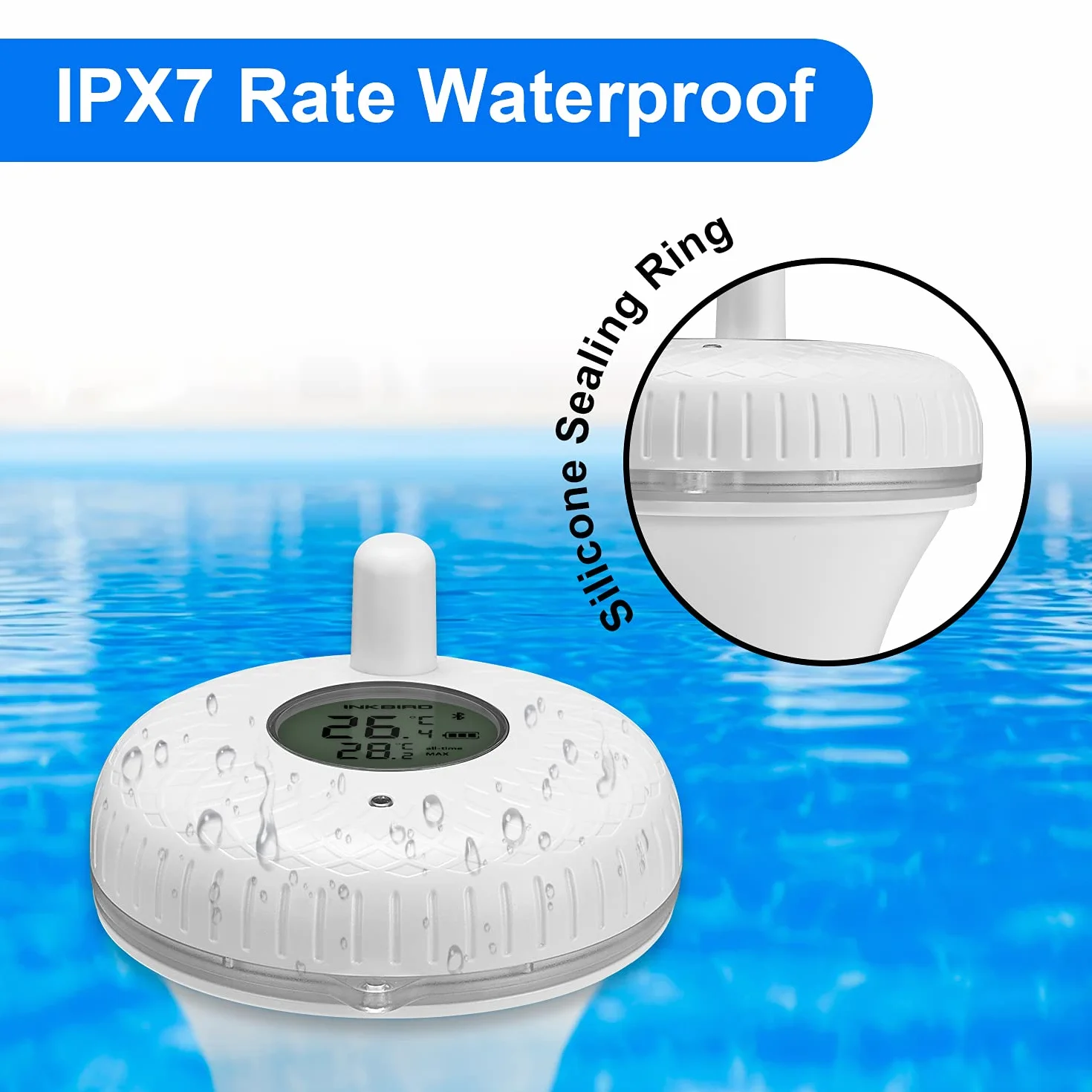 Inkbird Termometr basenowy, pływający termometr IBS-P01B (Bluetooth)