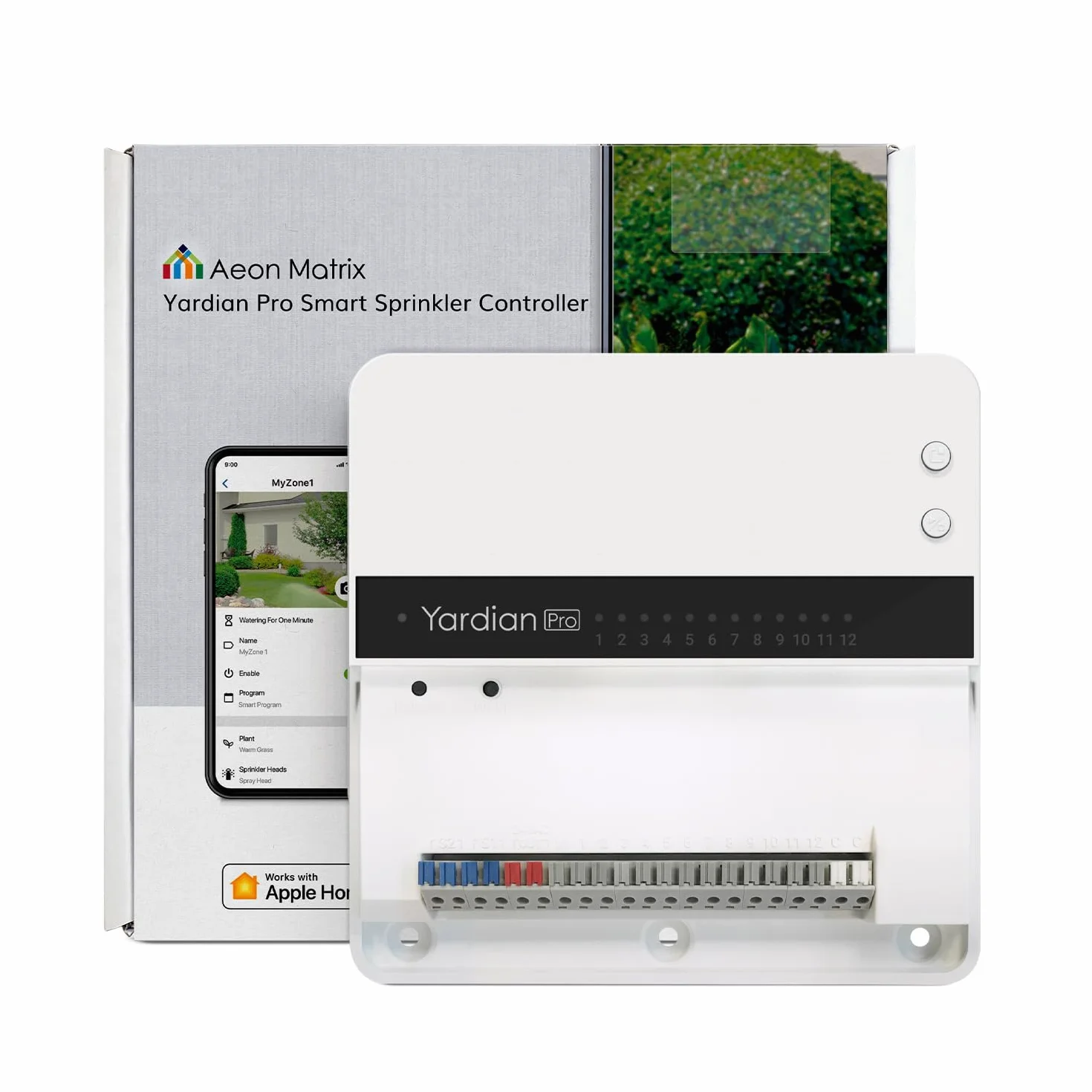 Yardian Pro Inteligentny Sterownik Nawadniania 12 sekcji Apple HomeKit Wi-Fi Ethernet