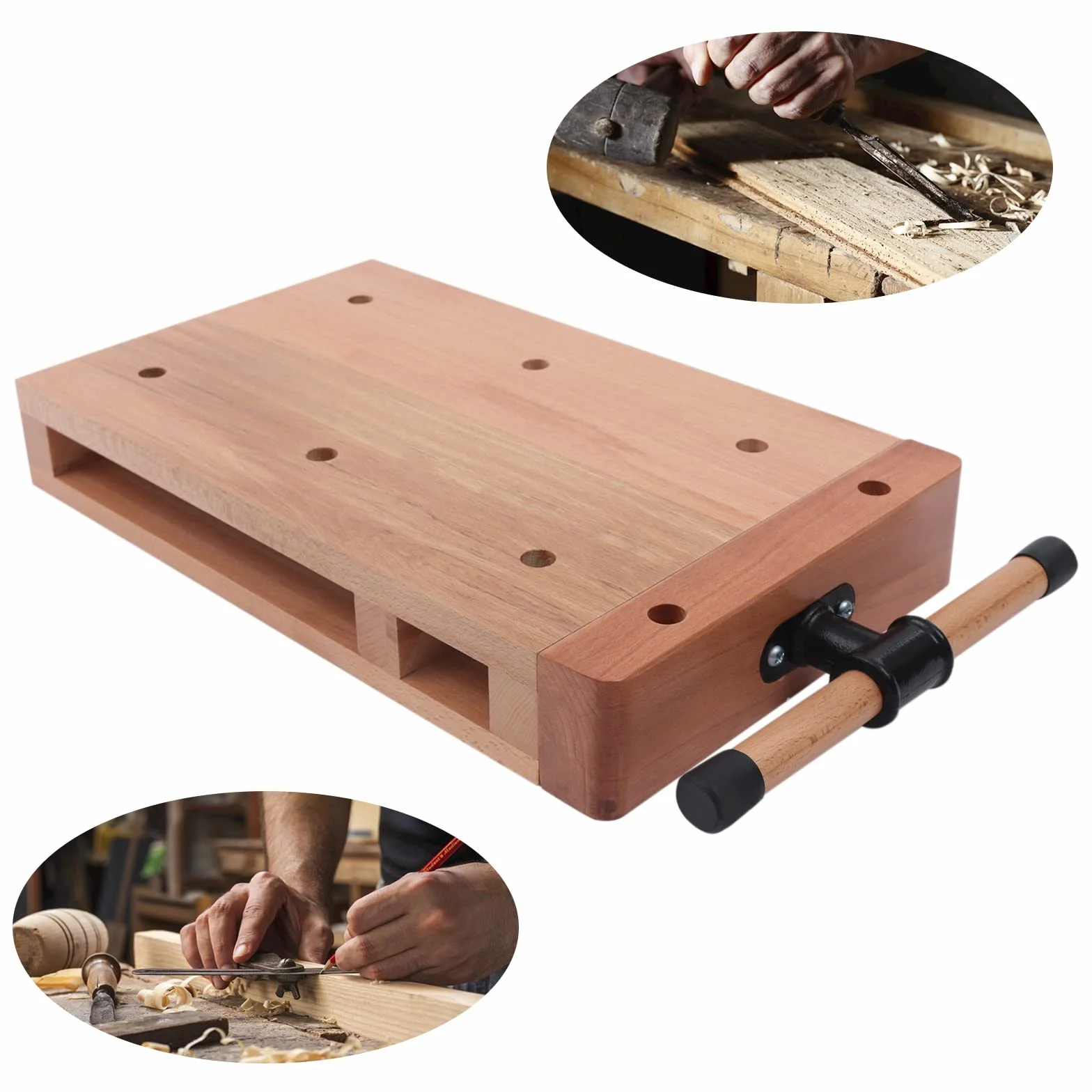 Stół warsztatowy Wood Vise, stacjonarny imadło do obróbki drewna, przenośny stół warsztatowy do obróbki drewna, inteligentny imadło + zacisk Superior