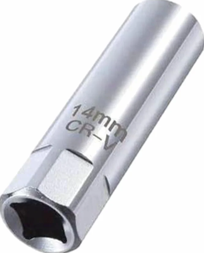 Klucz do świecy zapłonowej 14 mm, 12-punktowy, cienkościenny klucz do świecy zapłonowej 14 mm, wtyczka do świec zapłonowych, magnetyczny zon, do samochodów osobowych, ciężarowych, motocykli, nadaje