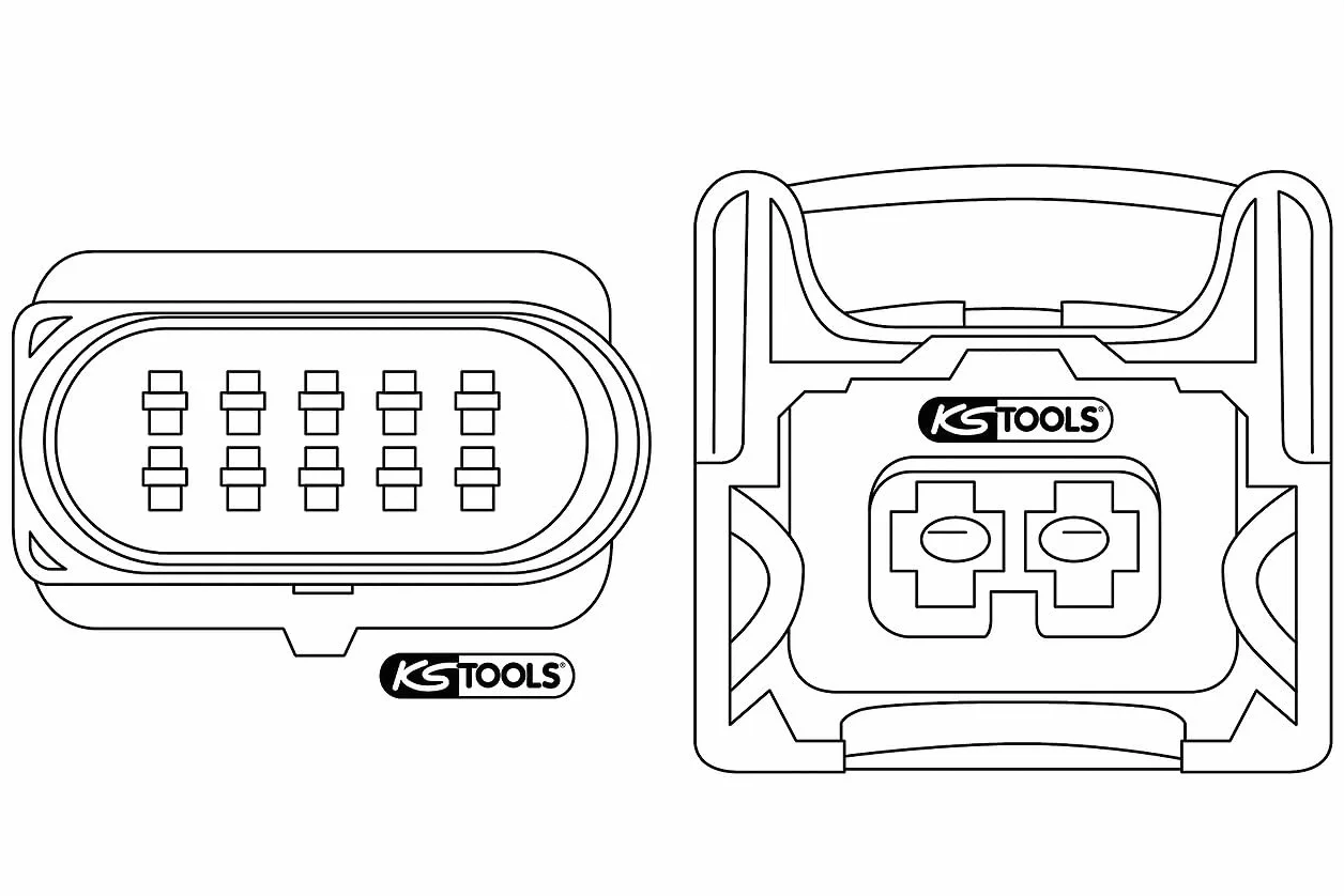 KS Tools 154.0015 Uniwersalny zestaw narzędzi do odczepiania kabli, 3-szt
