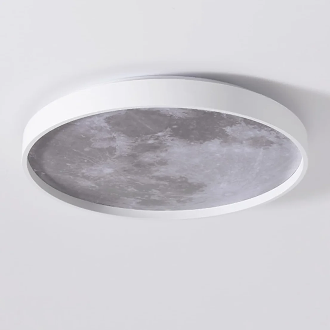 Lampa sufitowa LED księżycowa, bardzo cienka, okrągła, symulacja, księżyc, żyrandol, przedpokój, do sypialni, salonu, chłopców, dziewcząt, sypialni, 33 cm, 13,1''