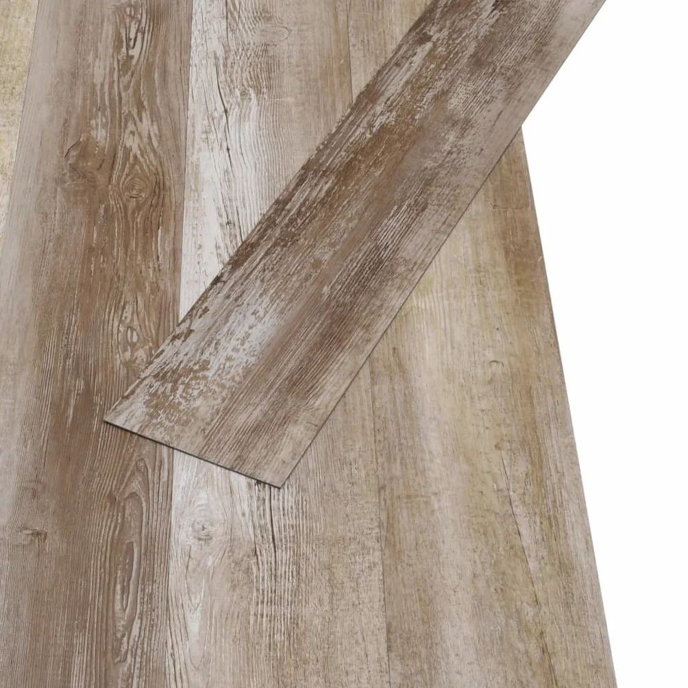 vidaXL Samoprzylepne panele podłogowe PVC, 5,21 m², 2 mm, płowe drewno