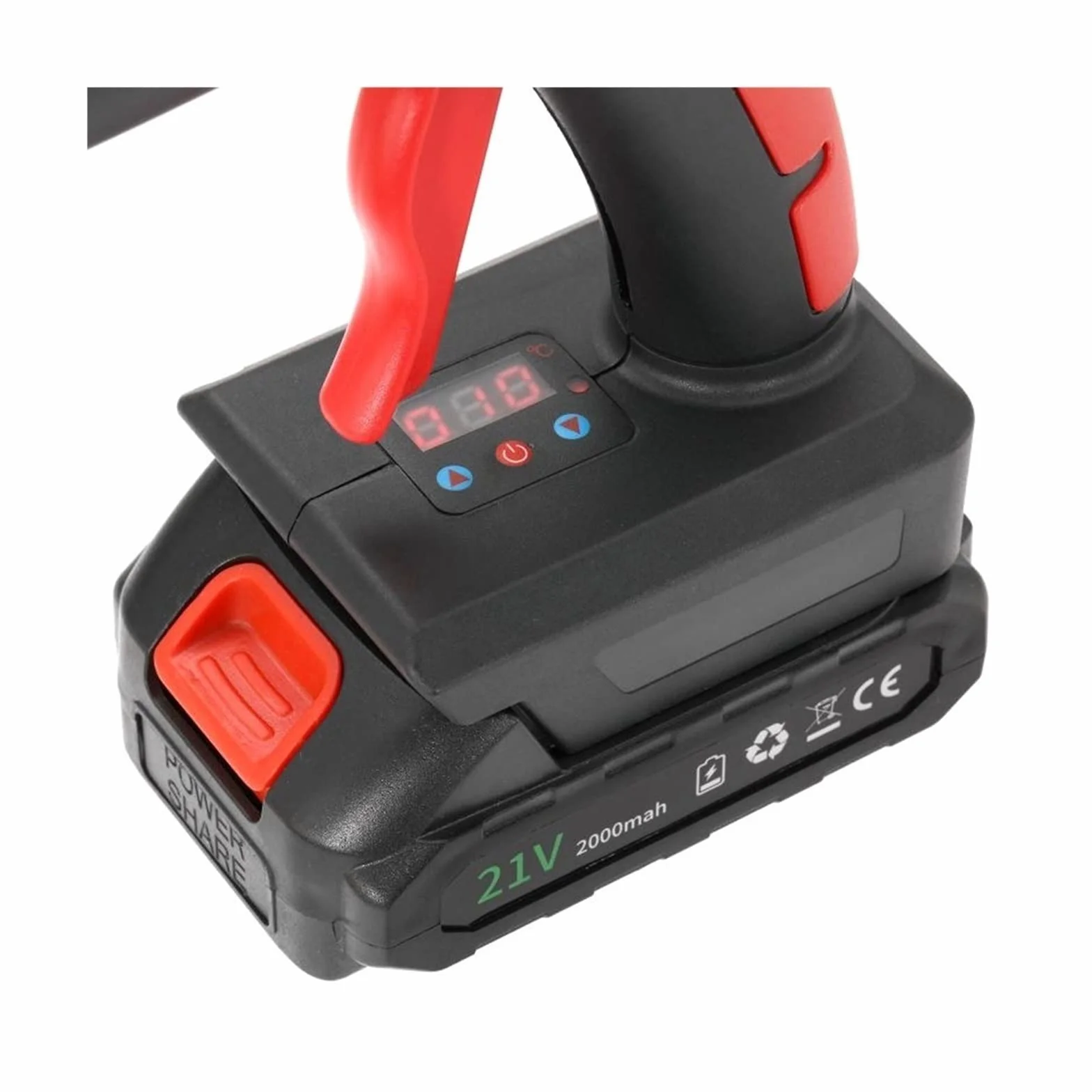 Pistolet Do Kleju Na GorąCo Pistolet do klejenia na gorąco akumulator litowo-jonowy miedziana dysza strona główna gorąca wiatrówka DIY narzędzia do naprawy(5)