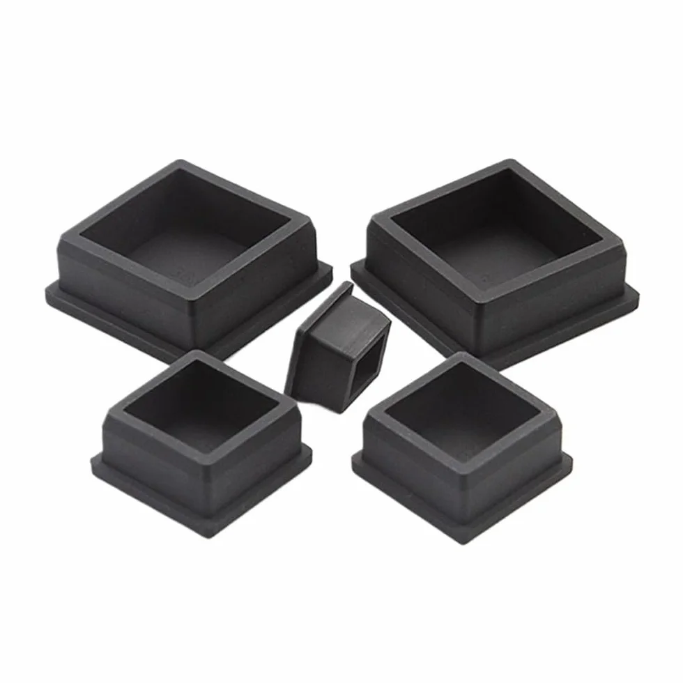 Silikonowe zatyczki uszczelniające, Gumowe zaślepki, kwadratowe silikonowe zatyczki do otworów typu T, 10 szt., 9,6-50,6 mm(48.6mm)
