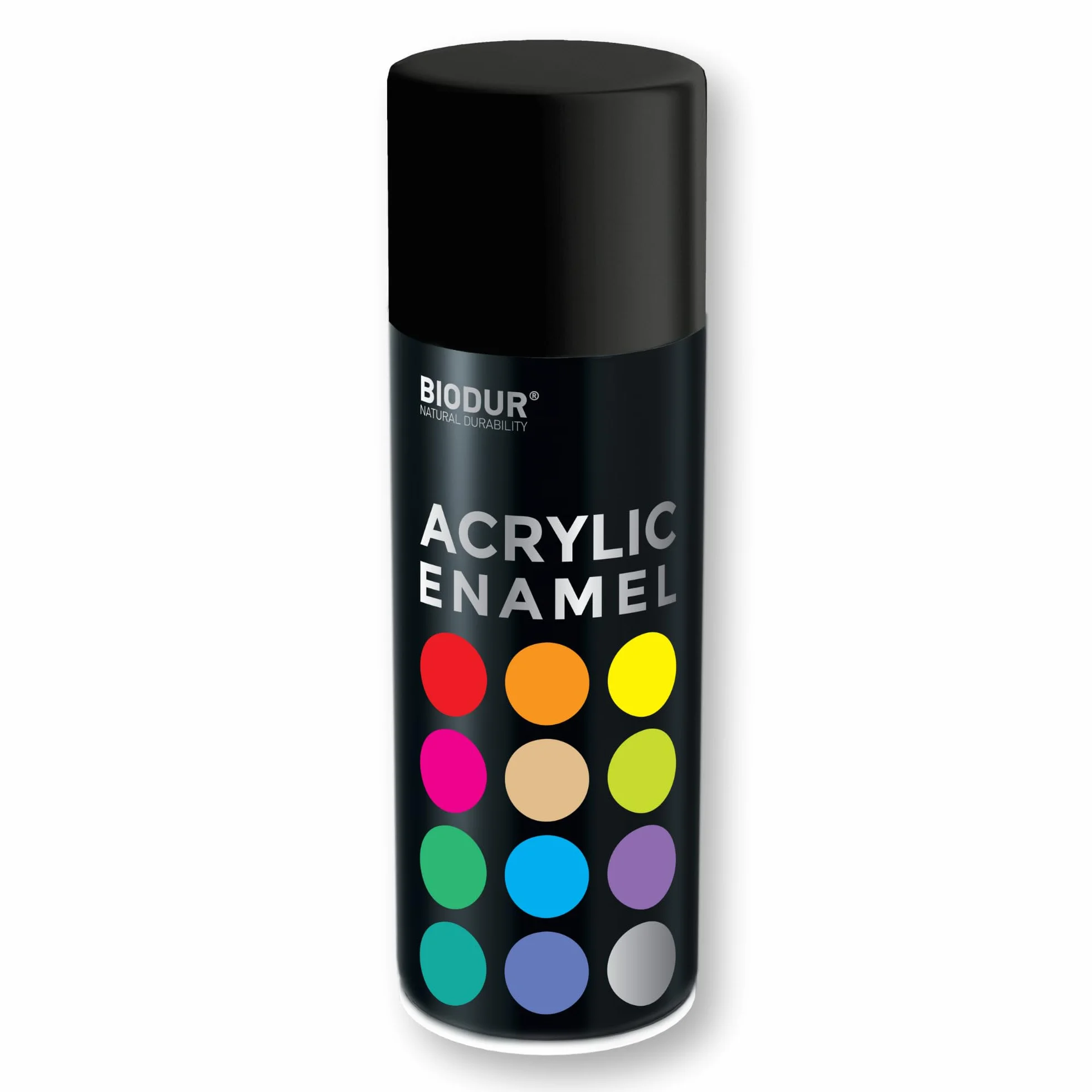 Spray 400 ml Matowy Czarny RAL 9005, Akryl, UV odporny, uniwersalny do wnętrz i na zewnątrz, szybkoschnący