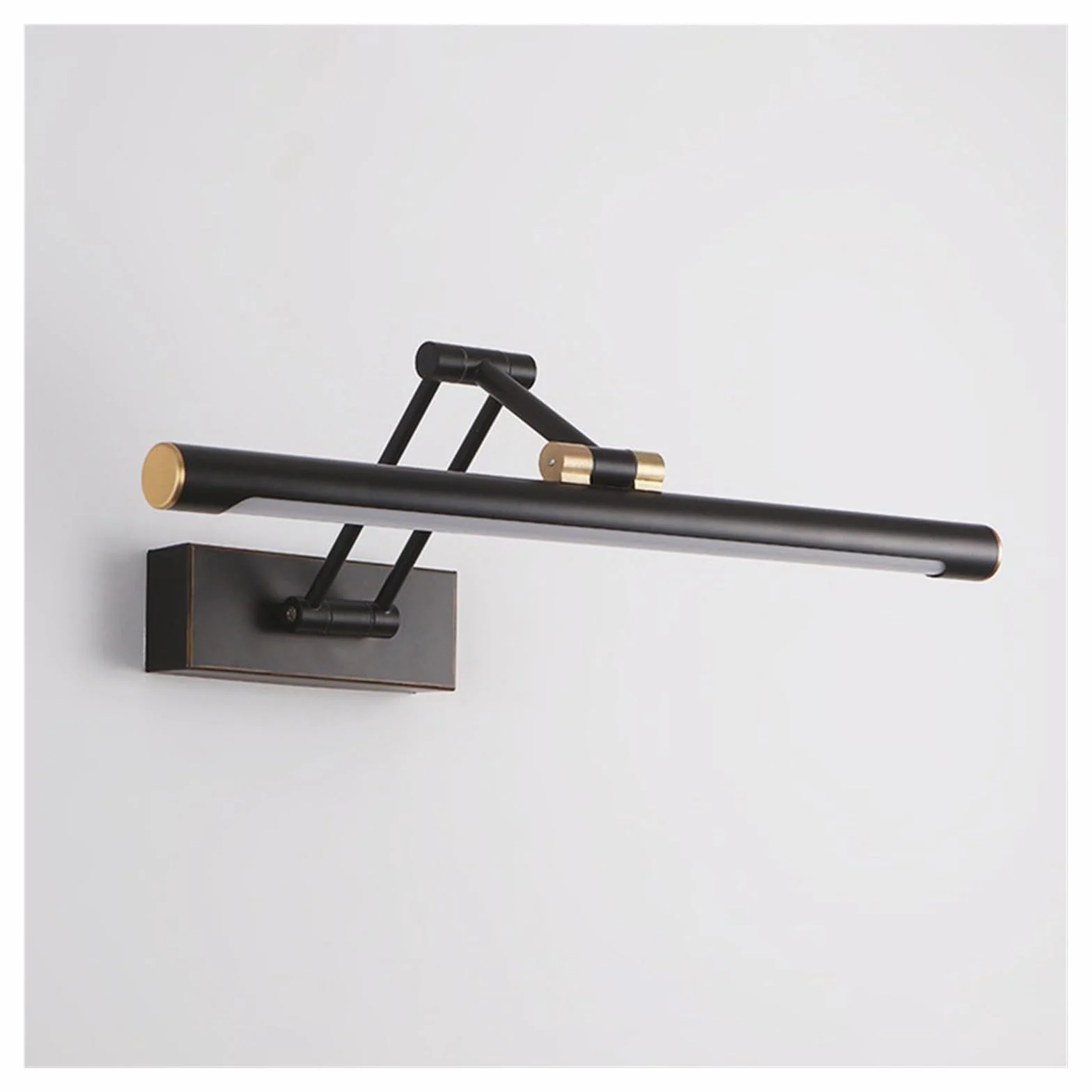 Światła obrazu Światło lustrzane LED Kinkiet Nowoczesna Łazienka Kinkiet 43cm 58cm AC85-265V Oświetlenie wewnętrzne Sypialnia Kinkiety Ścienne Oprawy oświetleniowe (Color : Warm, Size : White 43cm
