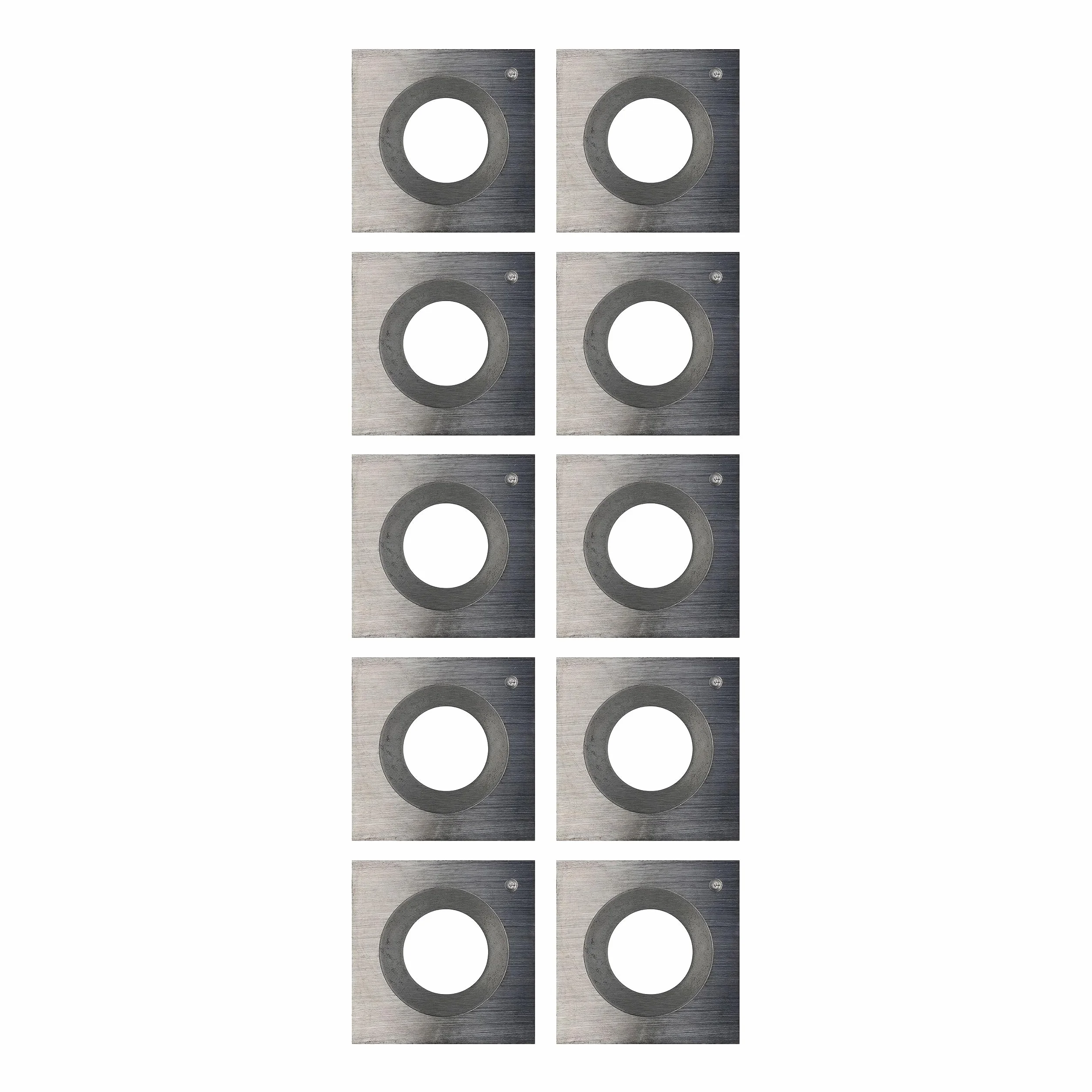 Kwadratowa płyta do obracania | 14 x 14 x 2 mm 30° | 10 sztuk | nóż dwustronny nadaje się do twardego drewna i miękkiego drewna | ostrze zapasowe do frezów wstępnych, frezów do lakieru, frezów do