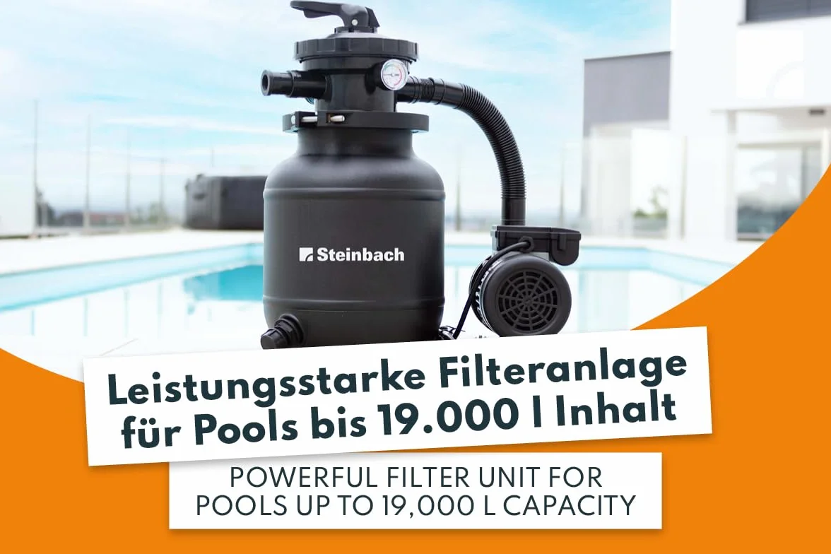 Steinbach Instalacja filtrująca Classic 250N 3,8 m³/h 230 V 200 W zawór 7-drożny Ø 32/38 mm