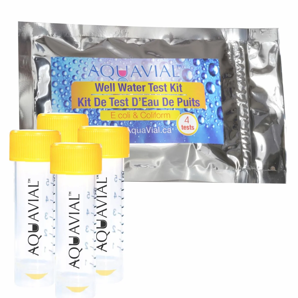 E.Coli and Coliform zestaw do testowania wody, 4-pak