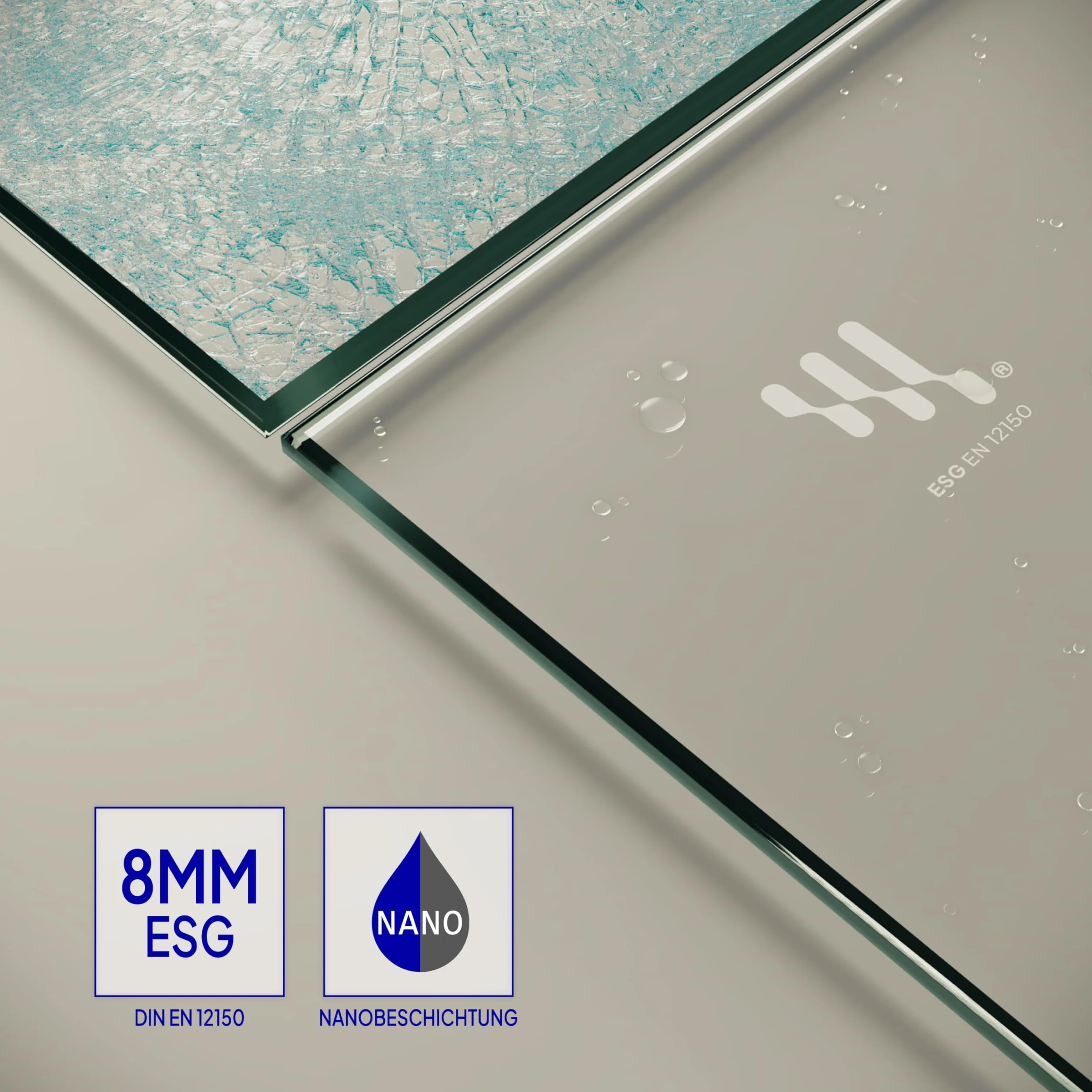 Stały panel prysznicowy z przodu, Walk In Gianna 80x200 cm - ścianka działowa z przezroczystego szkła hartowanego 8 mm, chromowana rama aluminiowa i drążek ze stali nierdzewnej