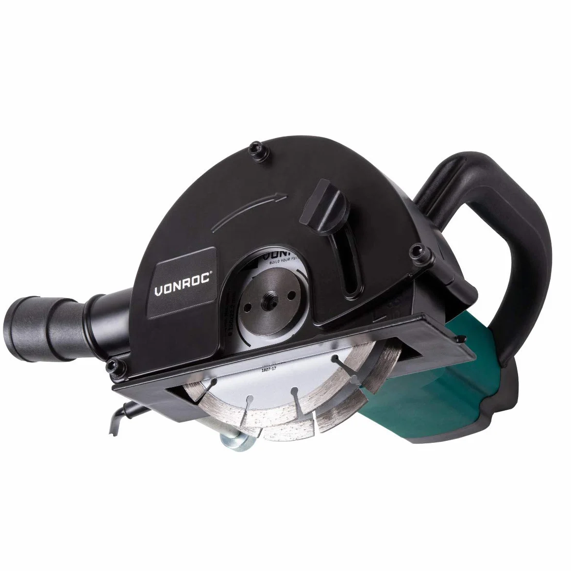 VONROC Frezarka do rowków murowych | frez szczelinowy - 1700 W - 150 mm - w zestawie 4 tarcze diamentowe i torba do przechowywania