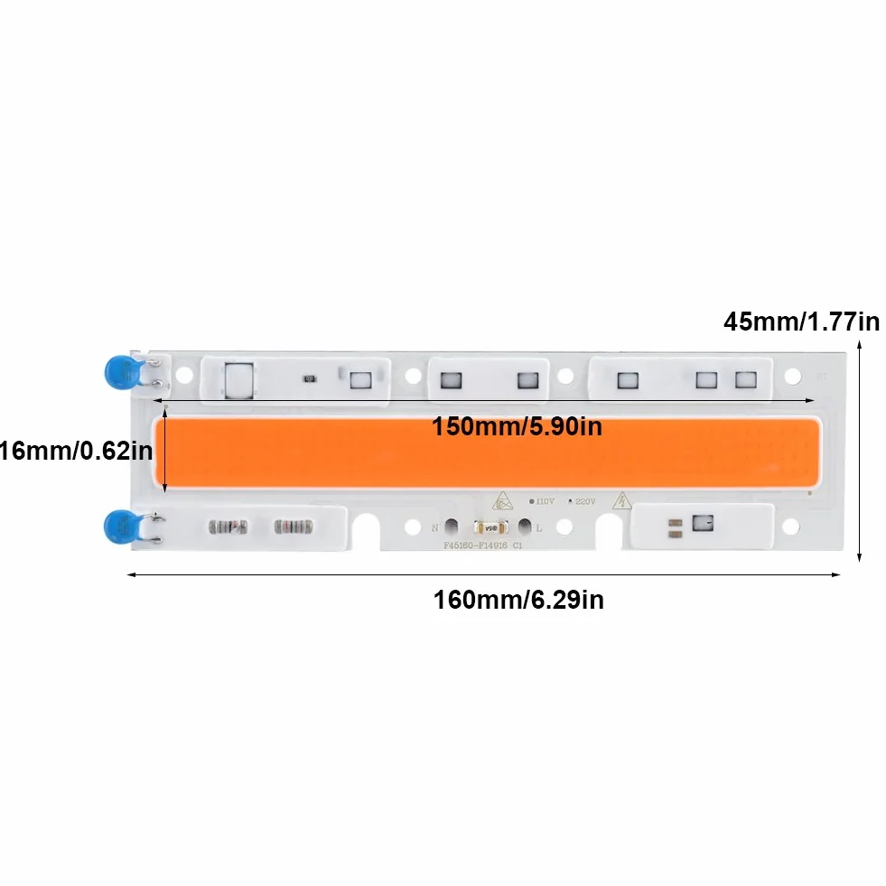 Pełne spektrum LED Oświetlenie do uprawy roślin COB Chip 220V 30/50/70W Hydroponika szklarniowa doniczkowe