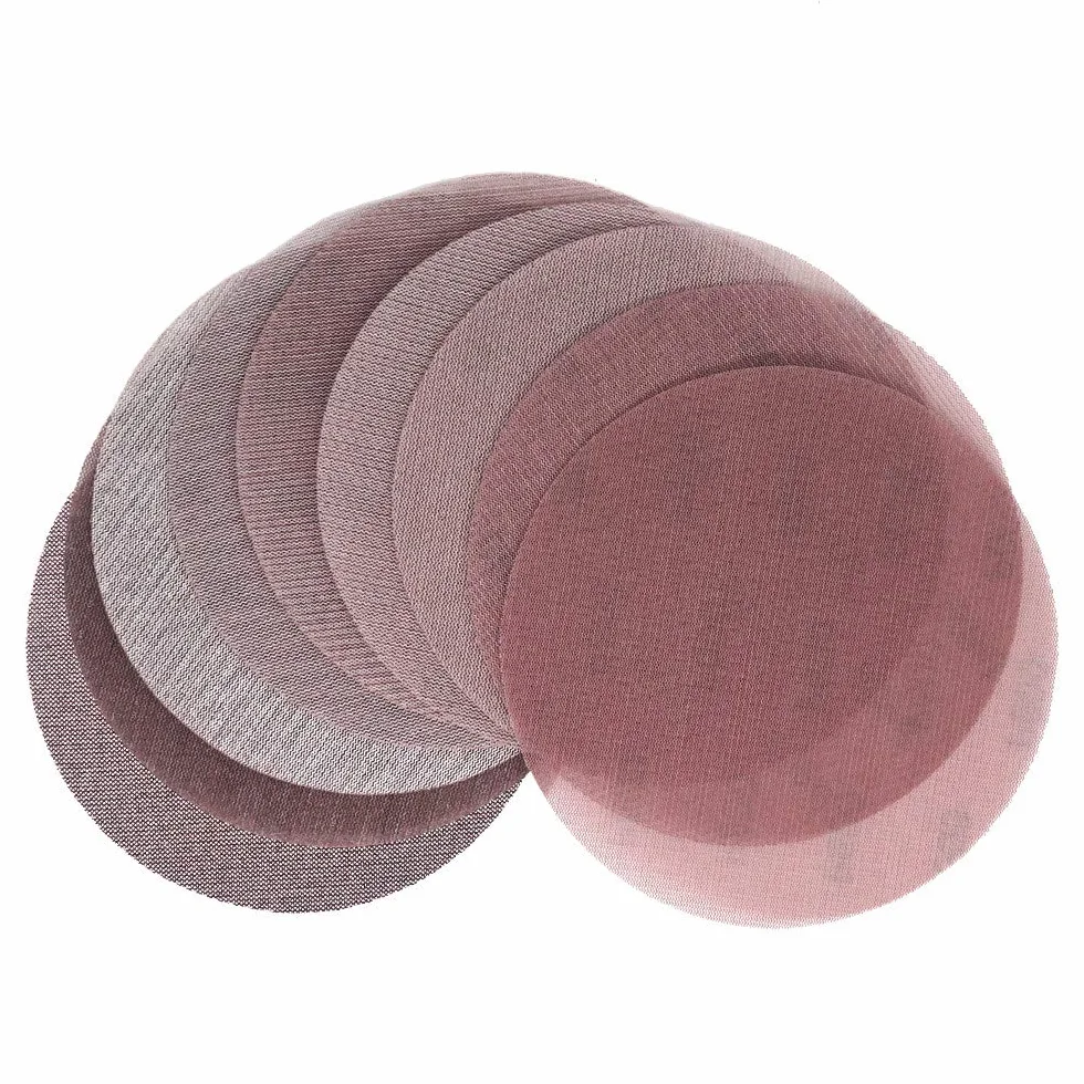 7-calowy 180 mm siatkowy materiał ścierny bezpyłowy Papier ścierny do szlifowania pętli na sucho zapobiegający blokowaniu się papieru ściernego 80 do 320 Grit (opakowanie 15), 80