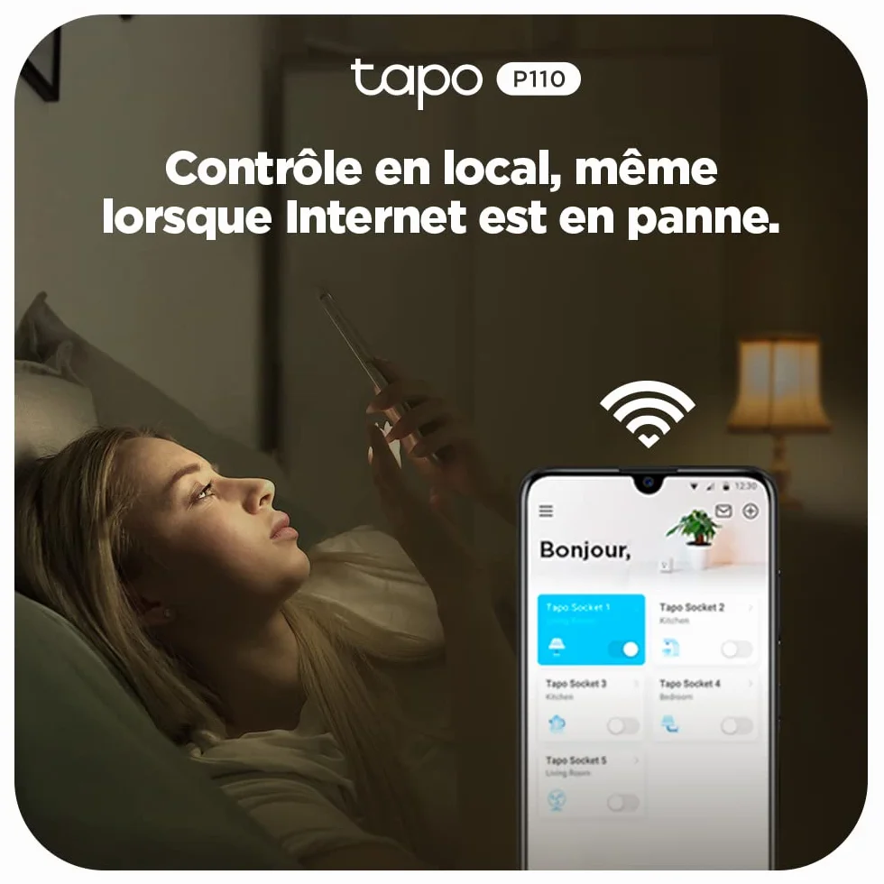 TP-Link Tapo P110 (2-pack) | Zestaw 2 inteligentnych gniazdek Wi-Fi z monitorowaniem zużycia energii | Harmonogramy | Zdalne sterowanie | Kompatybilne z Alexa i Google Home