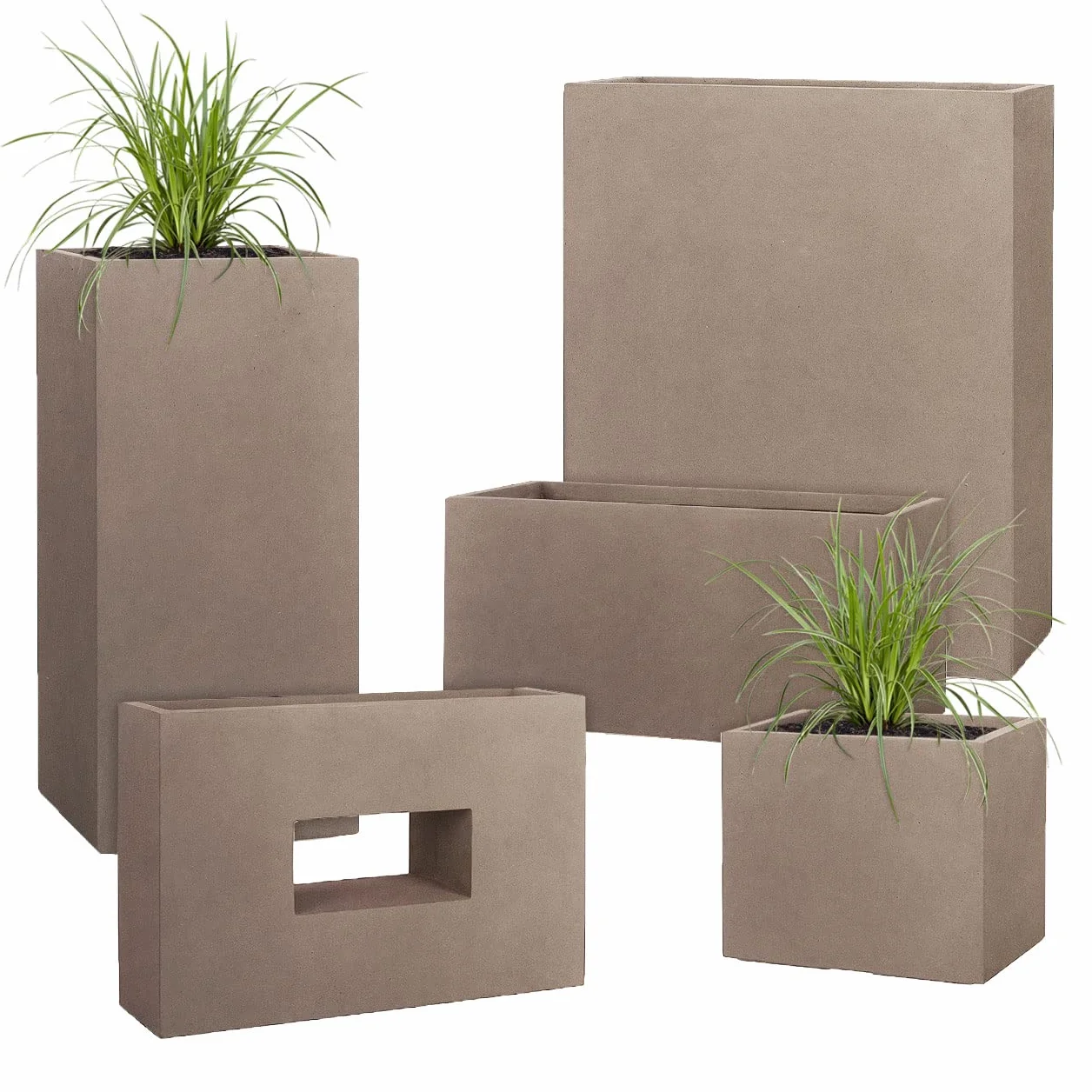 Pflanzwerk Donica Tower Chocolate 60x28x28 cm, mrozoodporna, ochrona UV