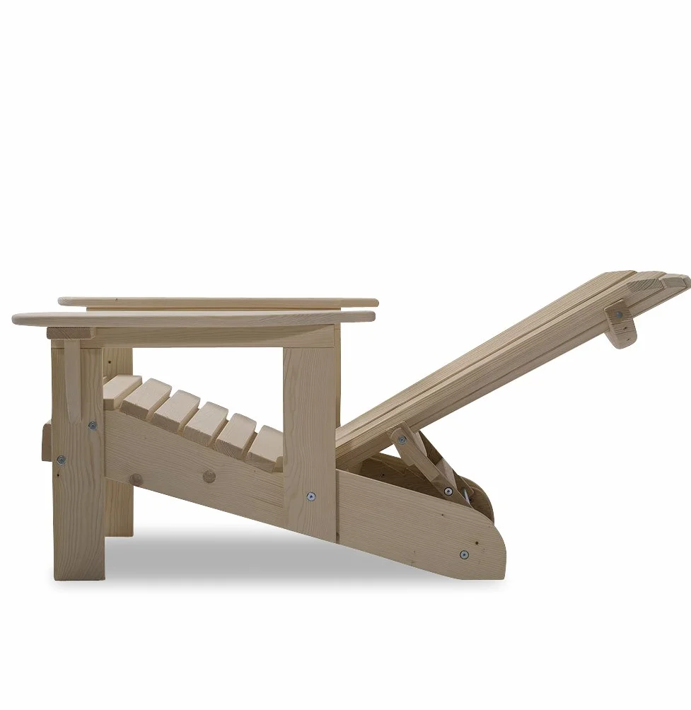 Original Dream-Chairs Adirondack krzeslo Comfort drewniany fotel na zewnątrz leżak ogrodowy 150 kg