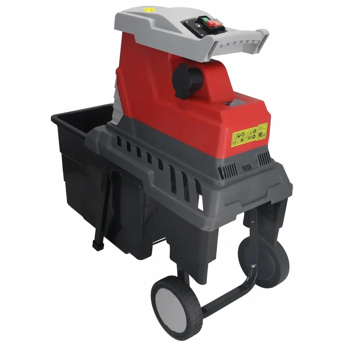 DEDRA rozdrabniacz ogrodowy elektryczny do noży o mocy 2800 W, grubość do 45 mm, worek na ścinki 55 l, 2950 obr./min, rozdrabniacz i młynek do kompostu – większa siła i skuteczność przebiegu
