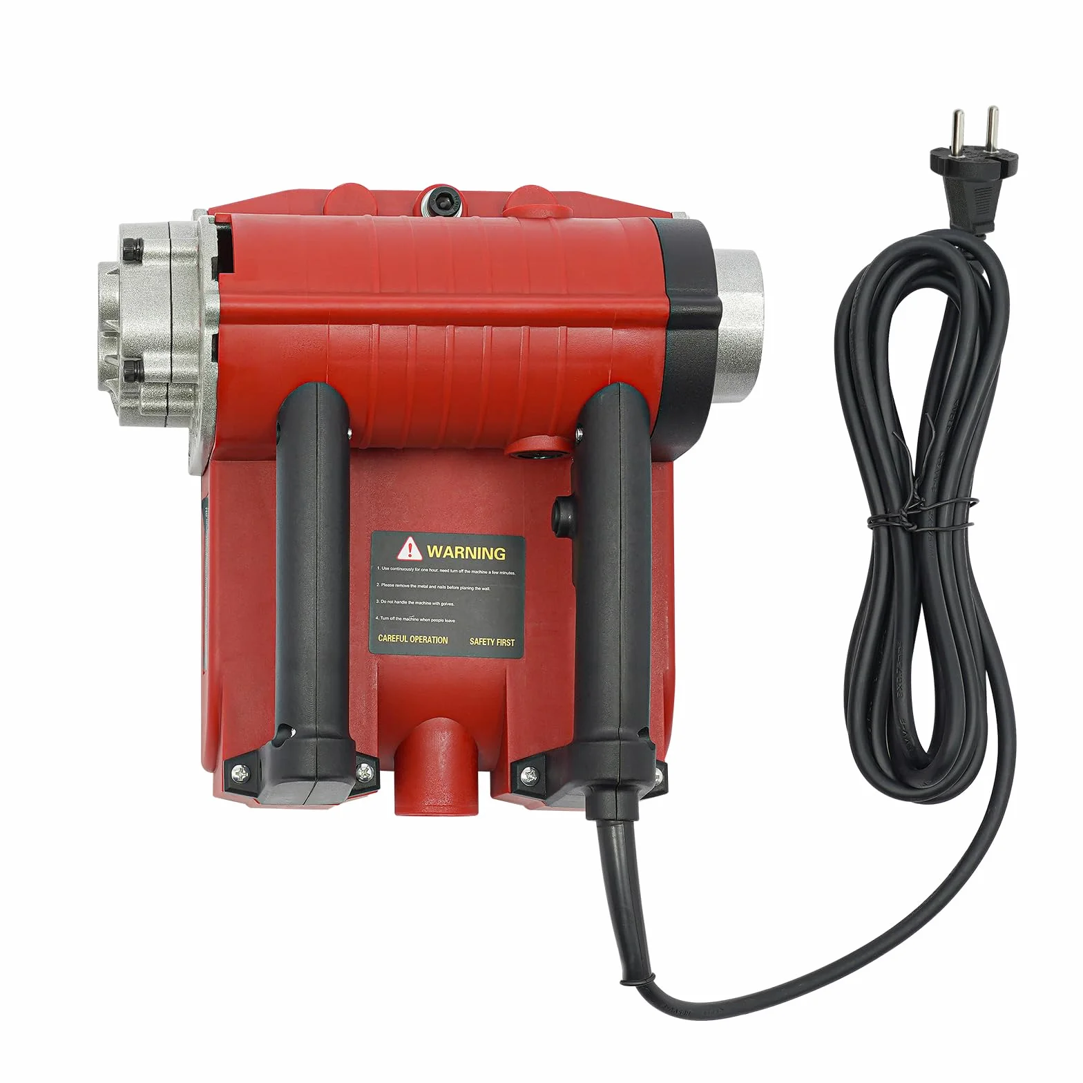 Szlifierka do betonu, 4580 W, elektryczna strugarka ścienna z 2 uchwytami, szerokość strugania 3500 obr./min 15 cm, regulowana głębokość strugania 1-4 mm, do ścian, sufitów i podłóg