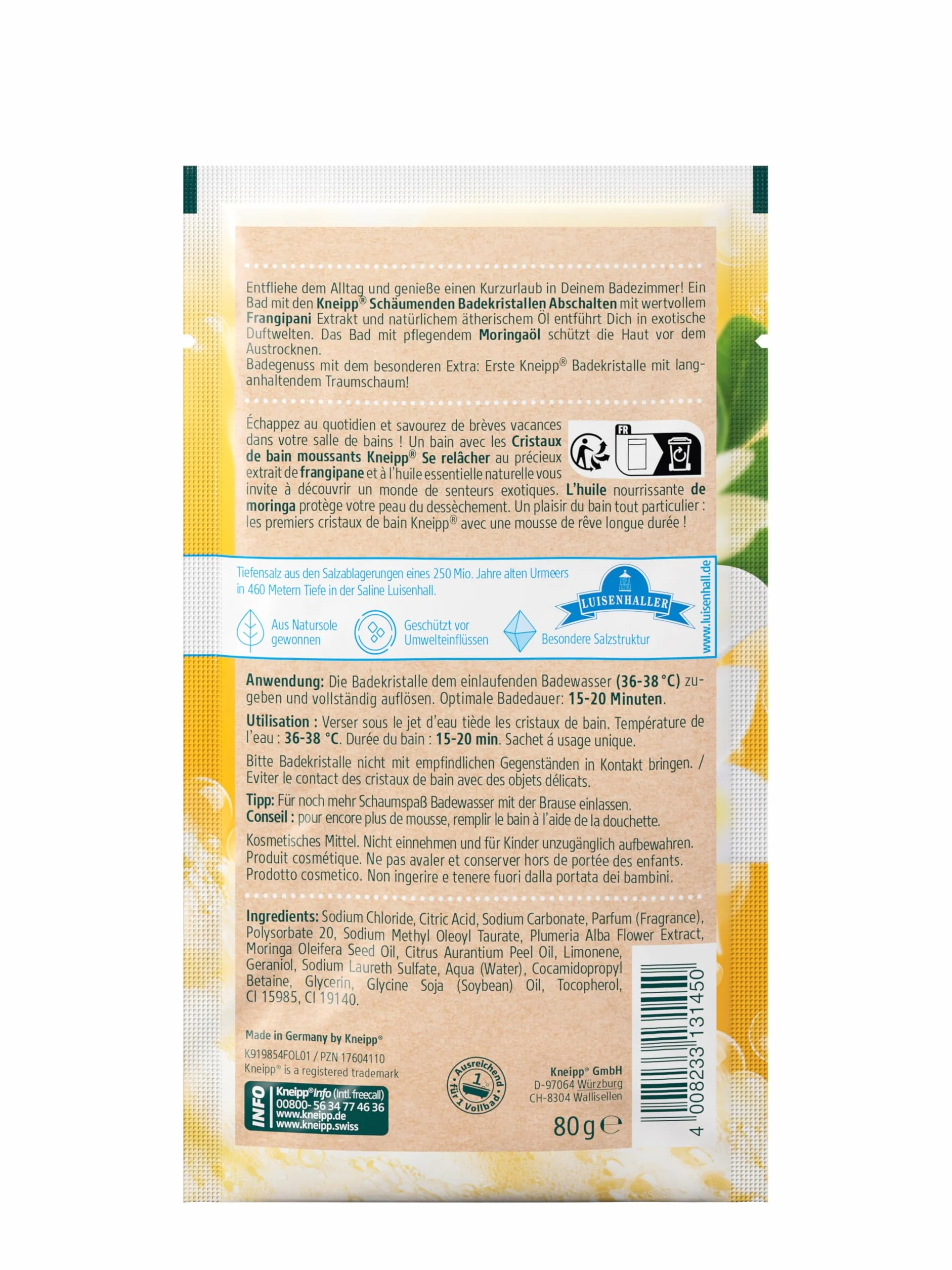 Kneipp Abschalten Sól do Kąpieli, 80 g