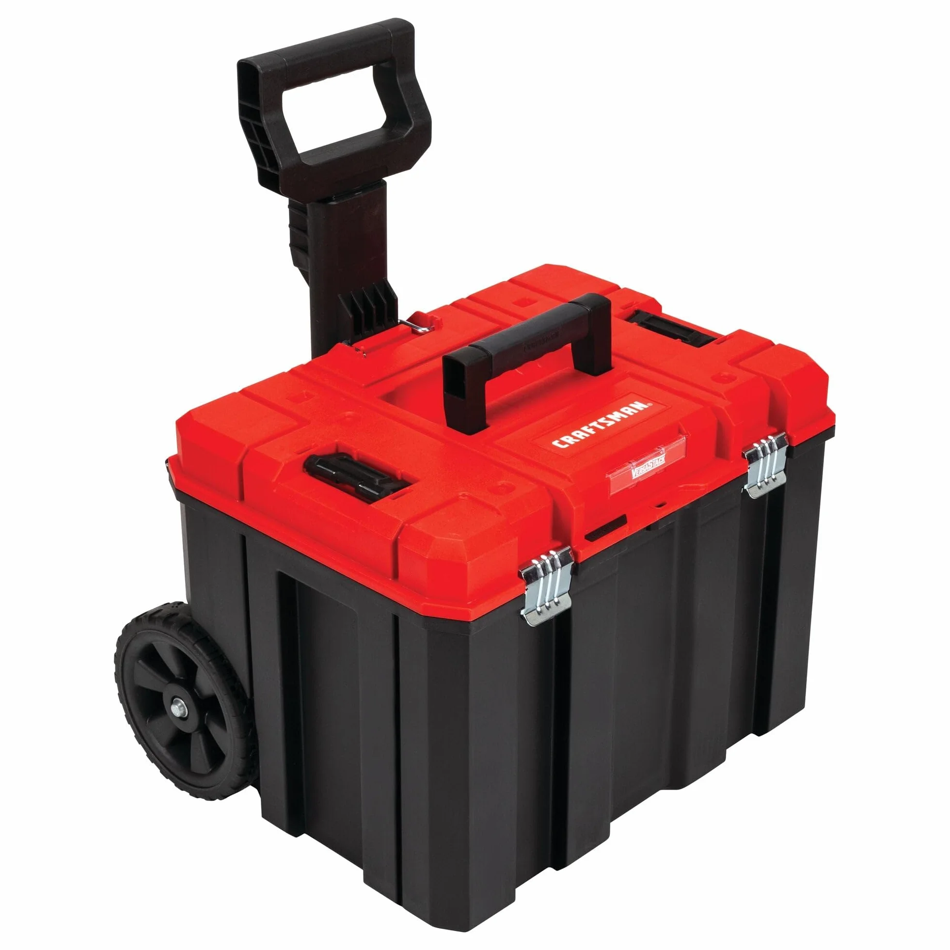 CRAFTSMAN VERSASTACK CMST17835 Skrzynka narzędziowa na kółkach z kółkami, zamykana, czerwona, 50 cm