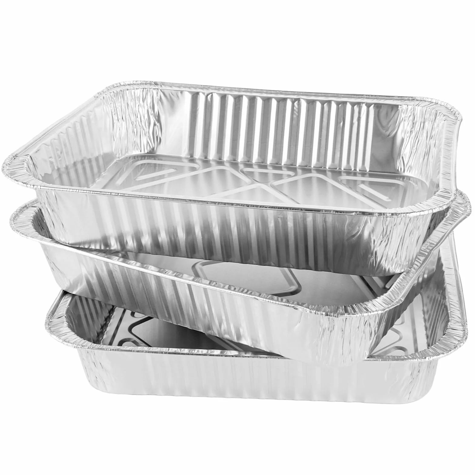 SHUESS aluminiowe miski do grilla 5000 ml 37x26x7 cm jednorazowe
