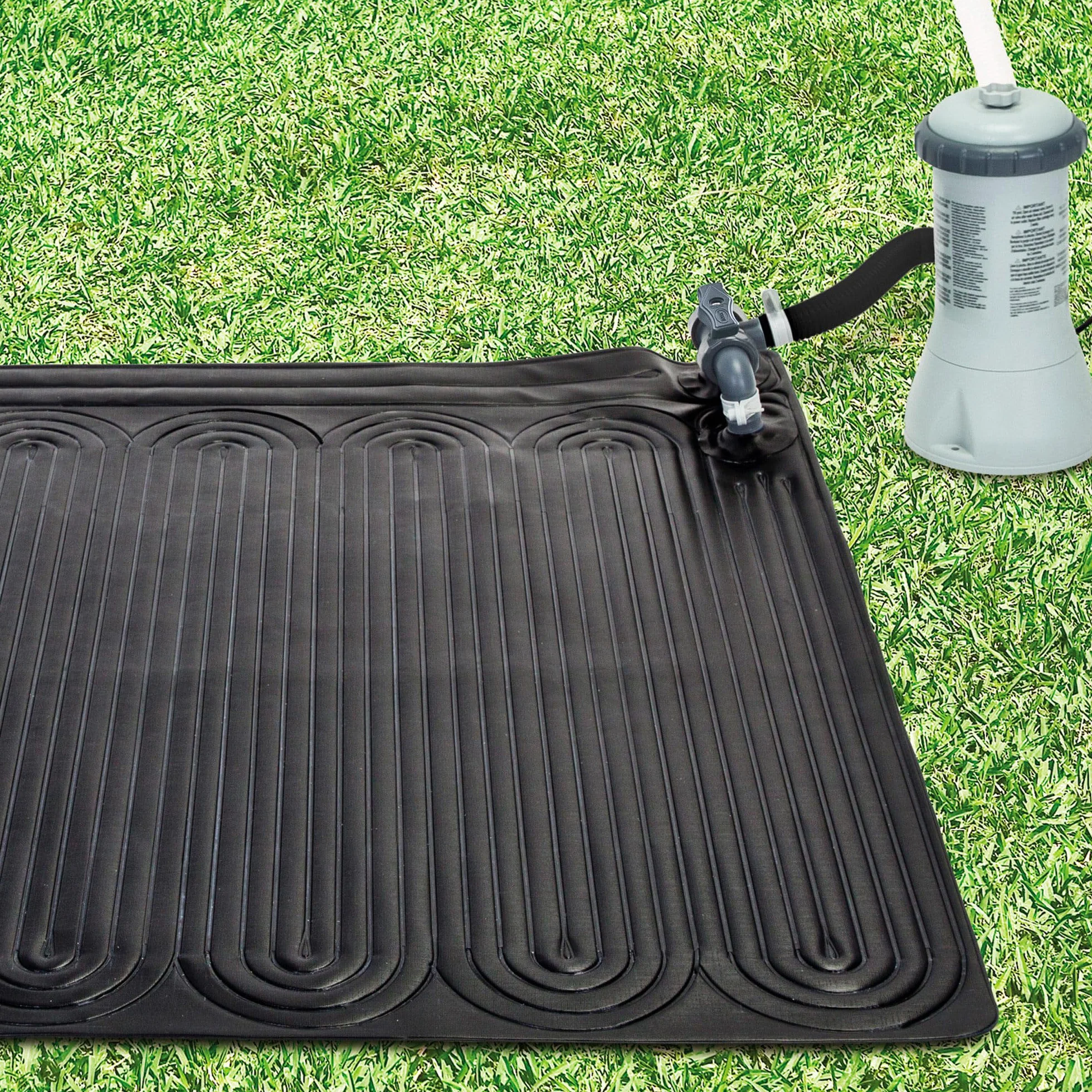 Intex Mata Solarna do Basenu Czarny 120 x 120 x 22 cm