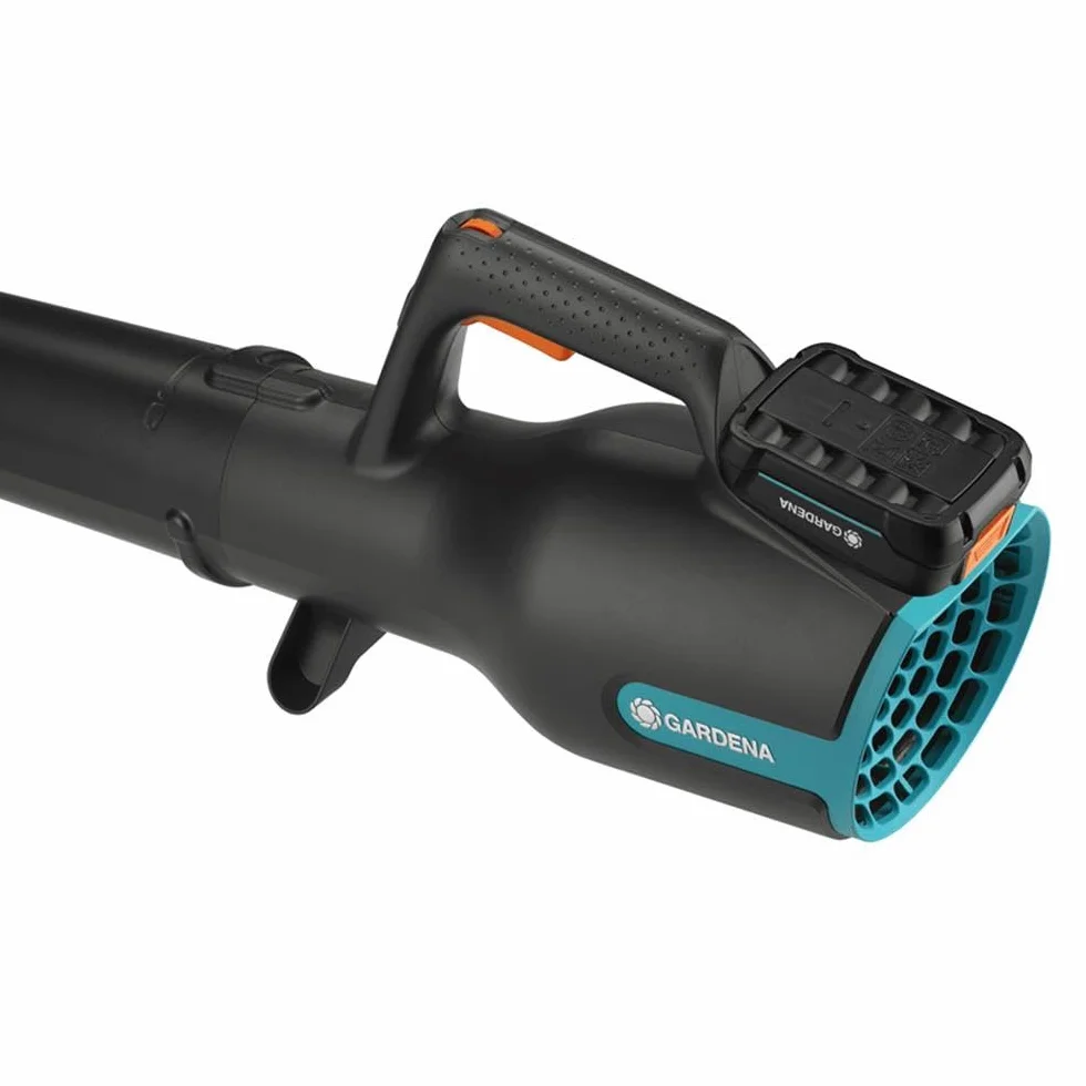 Gardena Akumulatorowa dmuchawa PowerJet 18V P4A – zestaw z akumulatorem: Usuwanie liści, Regulacja prędkości, Duży przepływ powietrza, Lekkość, Brak przewodu (14890-20)