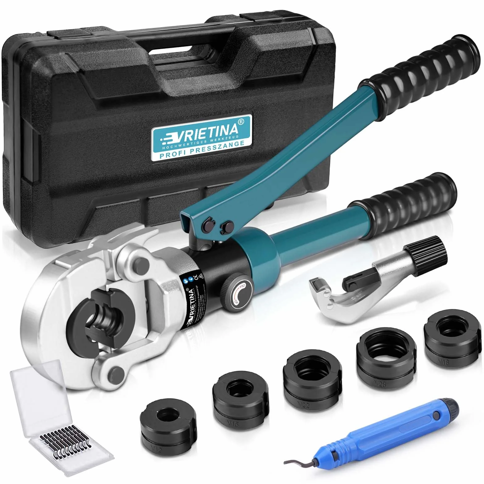 Profesjonalne szczypce do zaciskania rur miedzianych z V12 V15 V18 V22 V28, szczypce do rur, obcinaczki do rur, narzędzie do usuwania zadziorów