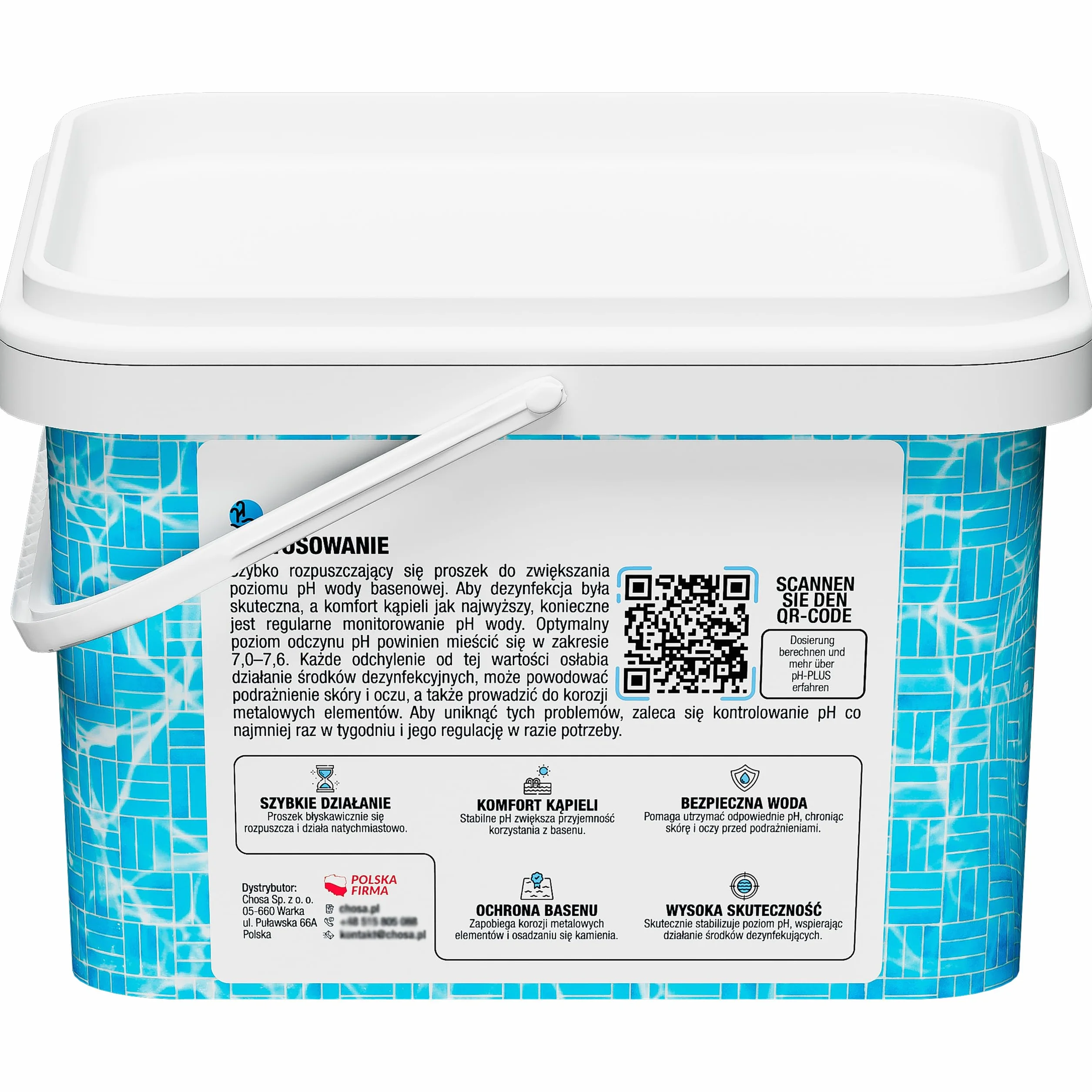 CHOSA Ph Plus do basenów 1 kg regulator pH
