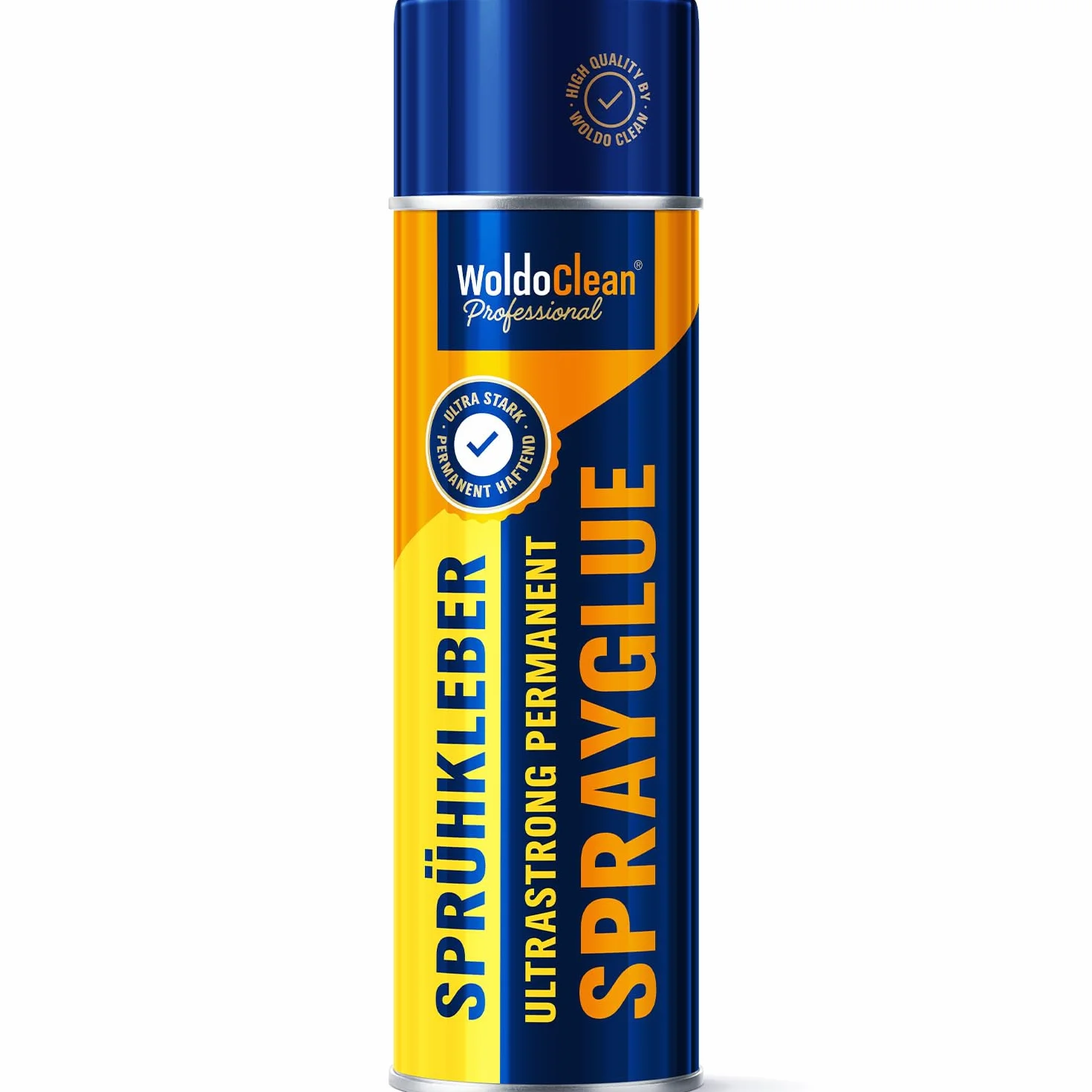 WoldoClean Klej w Sprayu do Tapicerki Sufitowej & Pianki - 500ml Spray Klejący Ekstra Mocny, Odporny na Ciepło & Transparentny, Szybkoschnący, Idealny do Tkanin, Filcu, Skóry & Tapicerki