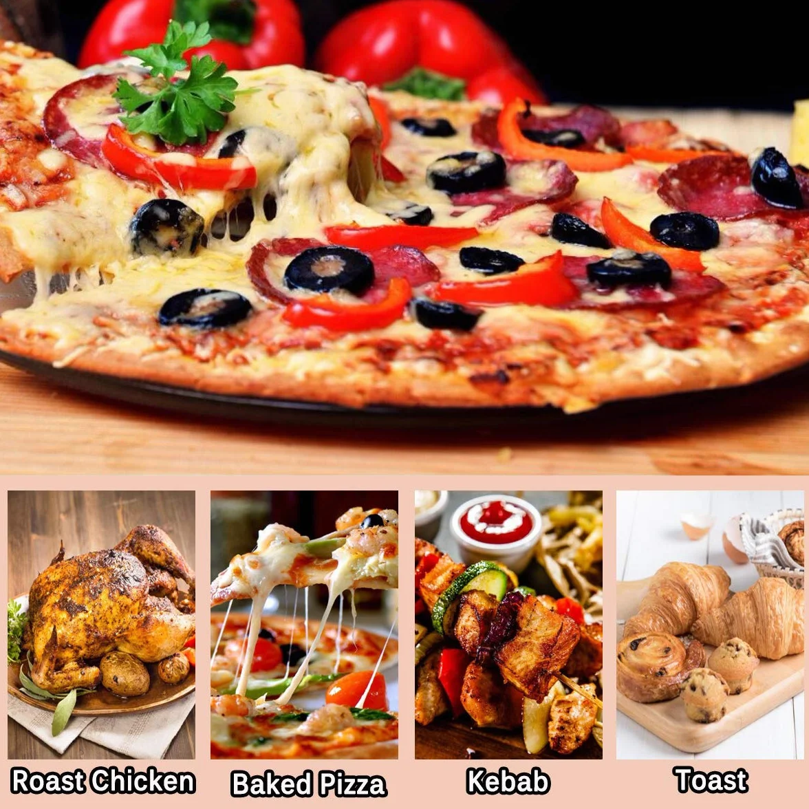 Onlyfire Kwadratowy kamień do pizzy do pieczenia, kordieryt do pieca do pizzy, grilla gazowego, grilla węglowego, kamado, pasuje do systemu grilla Weber Gourmet (38 x 30 cm)