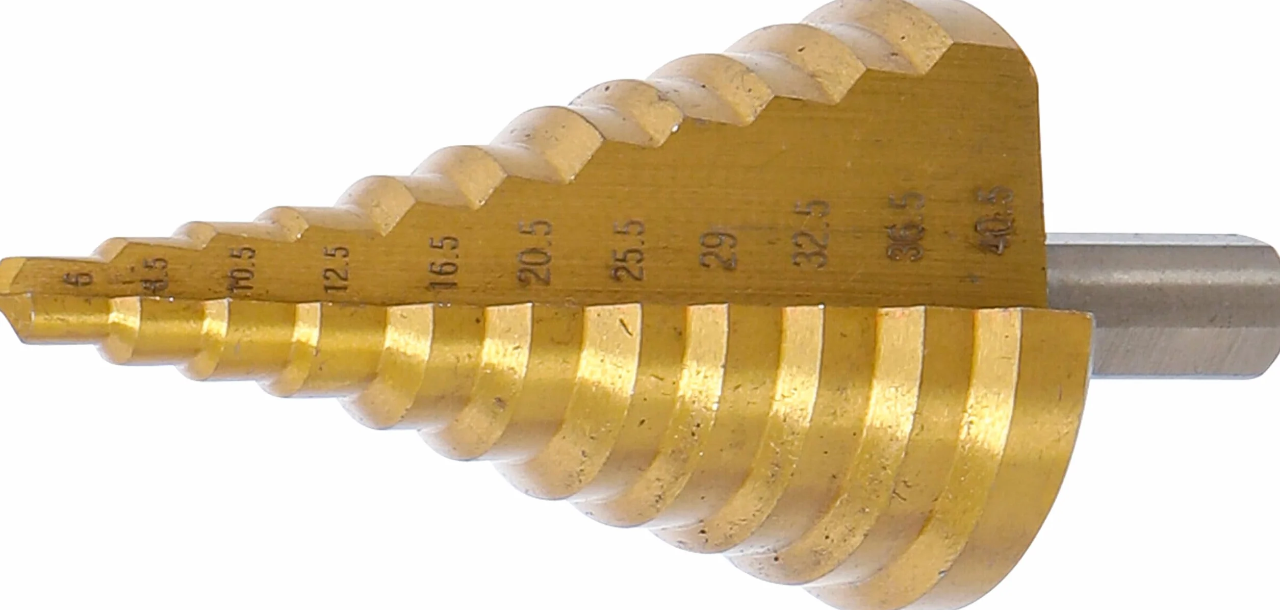 BGS 1615 | Wiertło stopniowe | powlekane azotkiem tytanu | Ø 6 - 40,5 mm