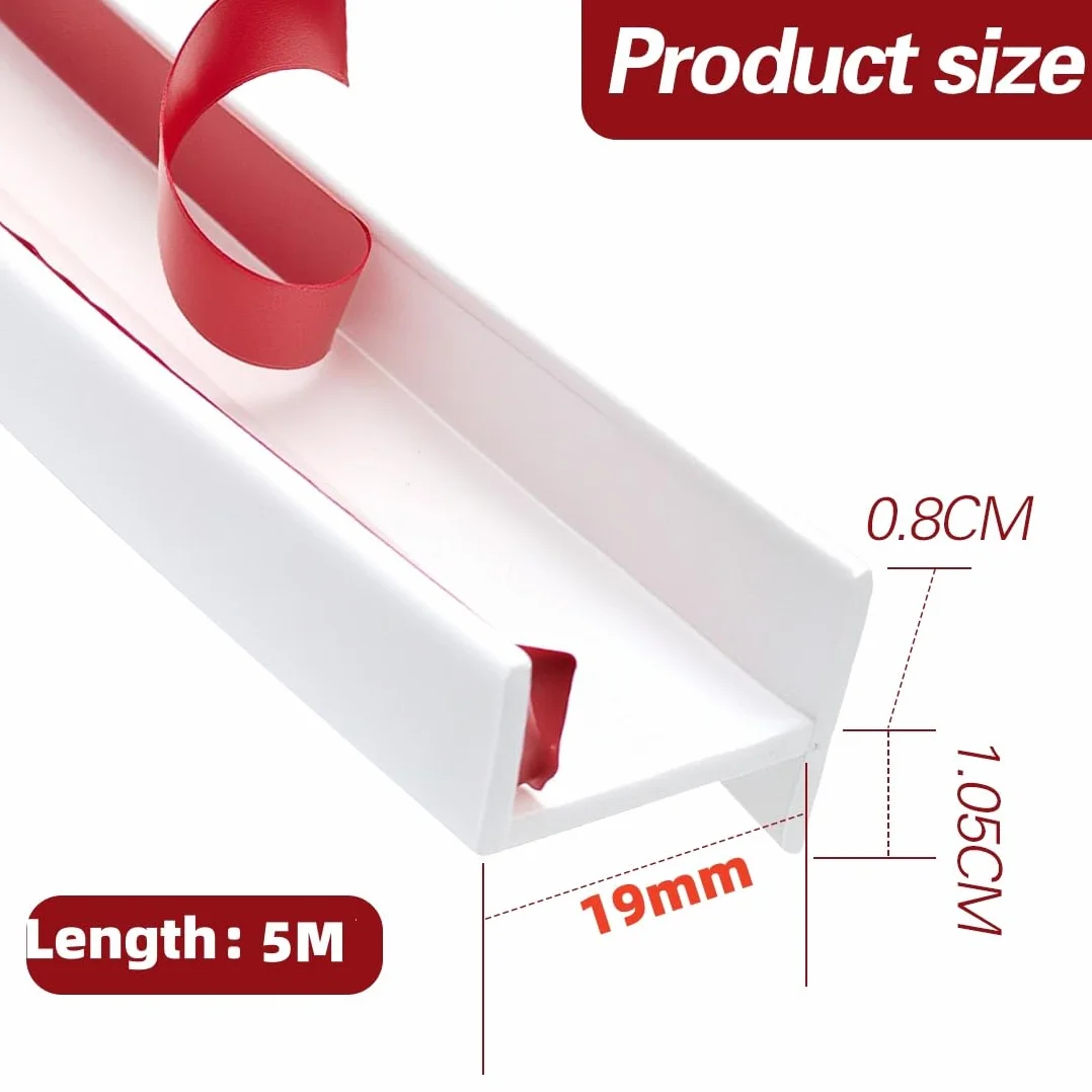 RANJIMA Profil cokołowy 5 m, profil listwy cokołowej do grubości drewna 18 mm, 19 mm, listwa przypodłogowa do kuchni, biała, listwa kuchenna, profil uszczelniający z uszczelką do cokołu kuchennego